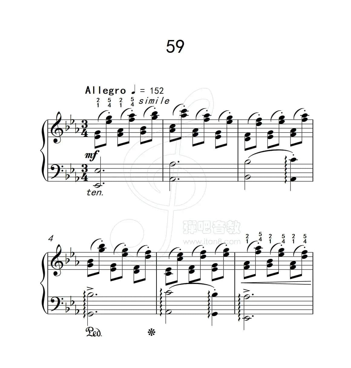 练习曲 59（克拉莫钢琴练习曲60首）