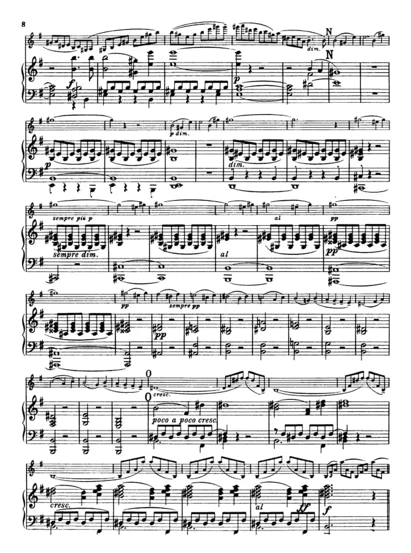 E小调协奏曲（Op.64）（小提琴+钢琴）