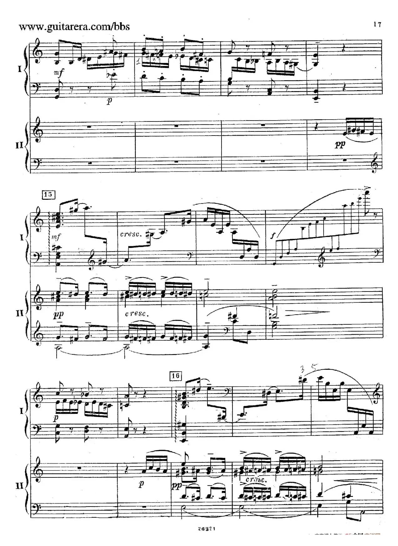 Rhapsody On A Theme Of Paganini Op.43（帕格尼尼主题狂想曲·双钢琴）（P1——20）