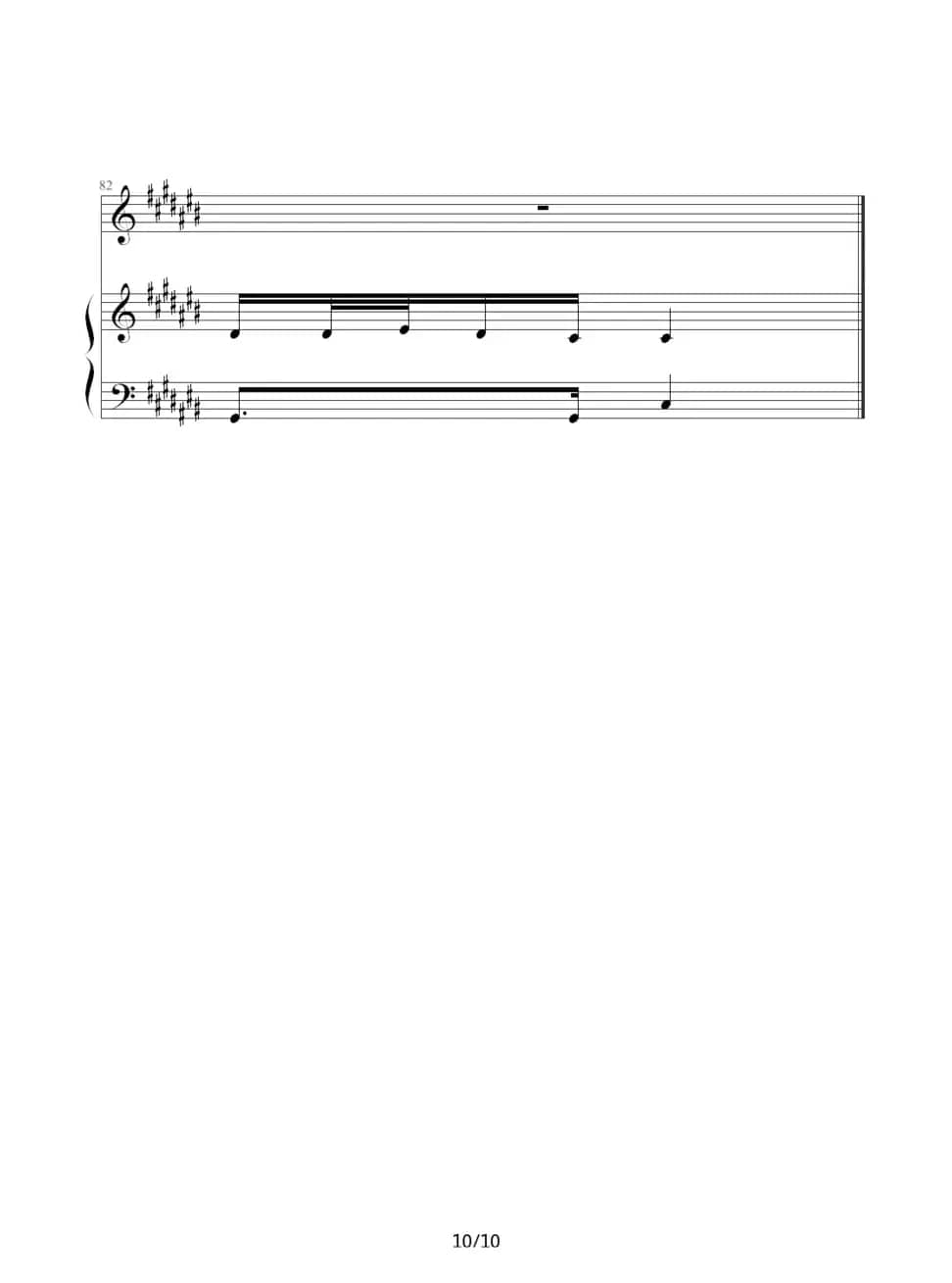 香水百合（钢琴伴奏谱）