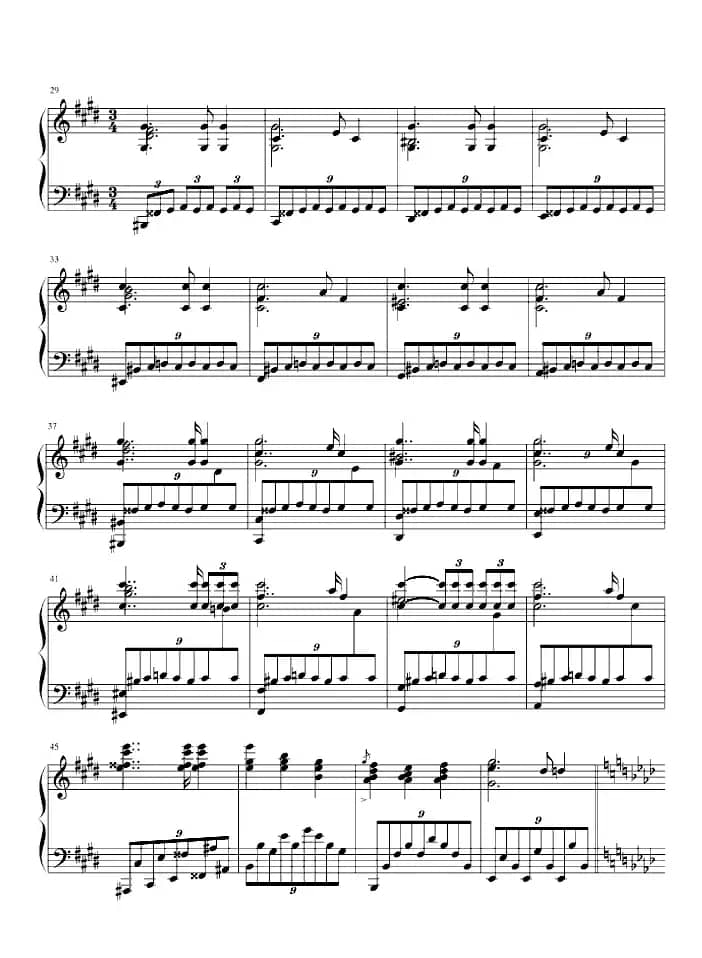 升c小调夜曲（星夜钢琴网版）