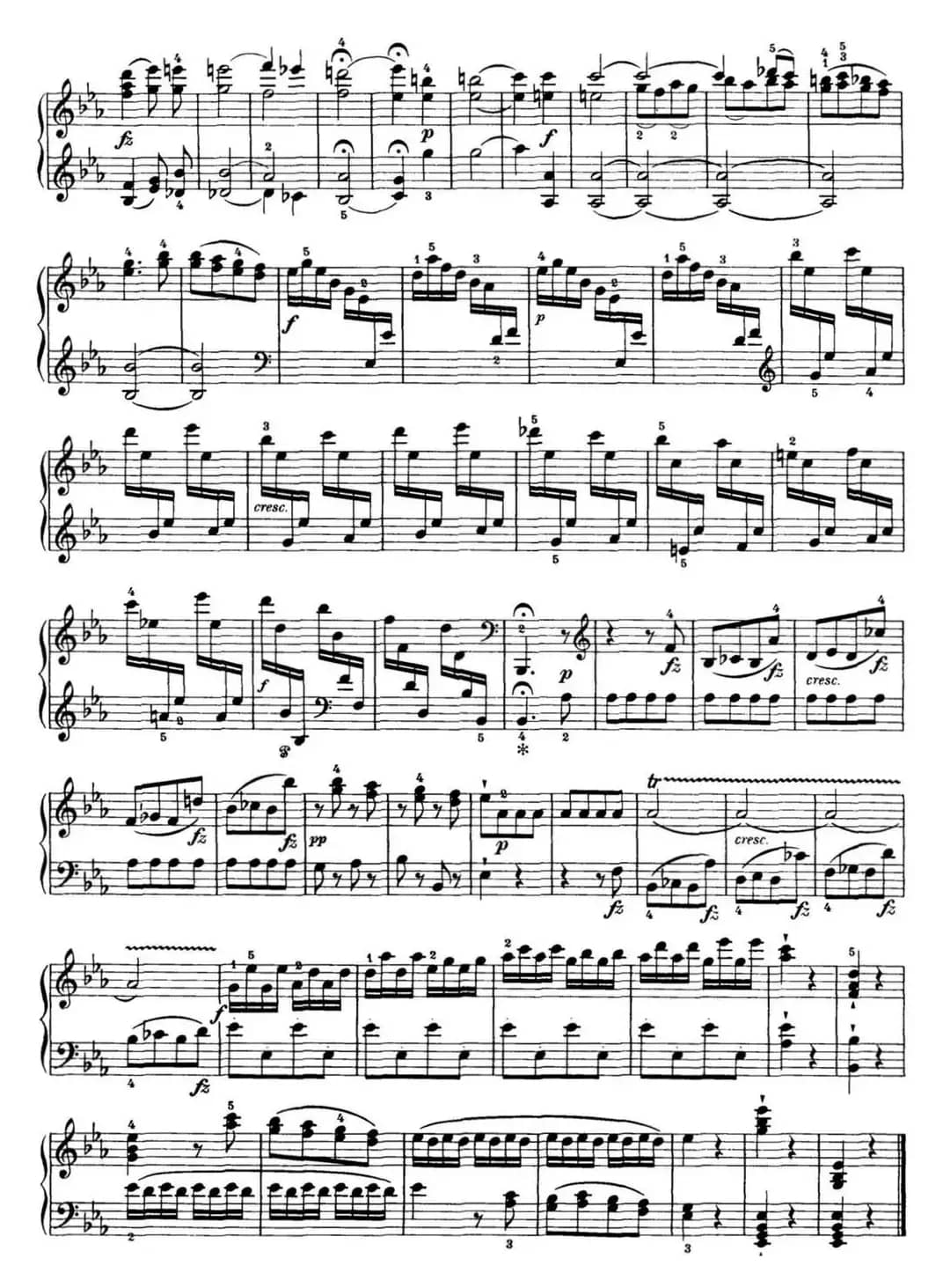 海顿 钢琴奏鸣曲 Hob XVI 52 in E-flat major