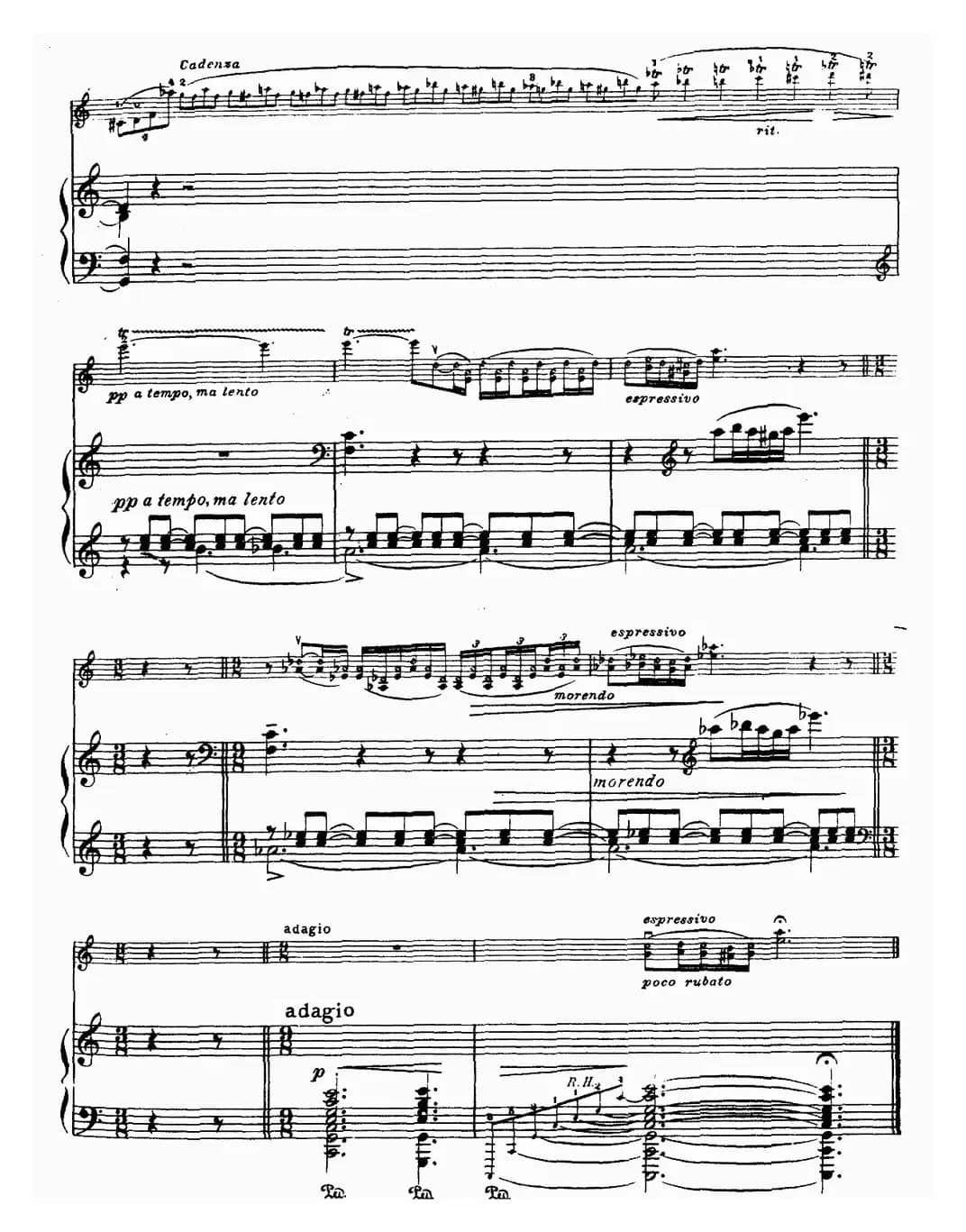 夜曲（格里格作曲版、小提琴+钢琴伴奏）