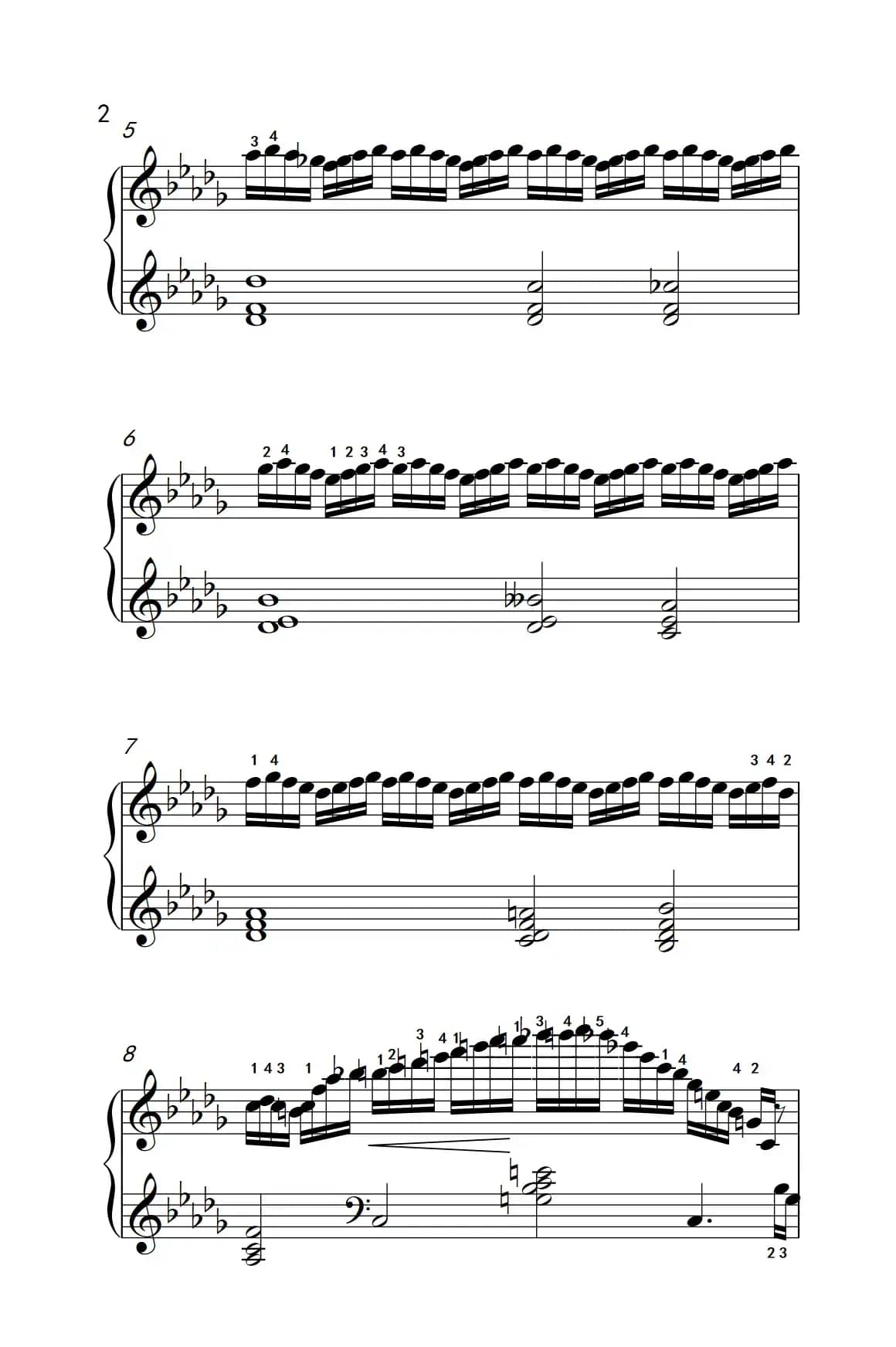 莫什科夫斯基 钢琴练习曲（第十二首）