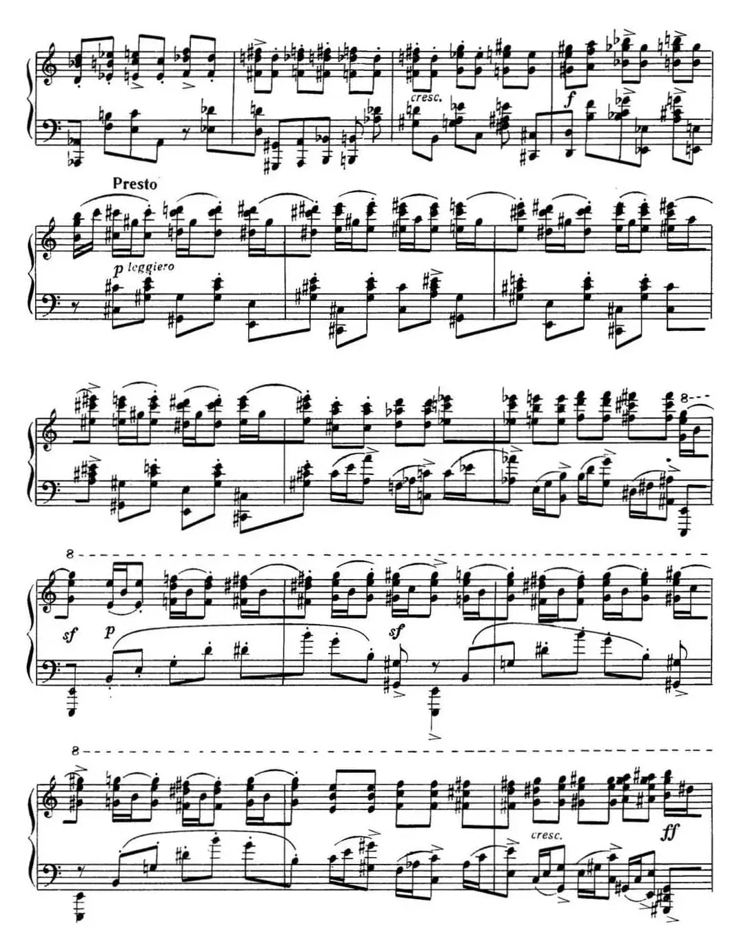 拉赫玛尼诺夫 音画练习曲14或15 Etudes tableaux Op.39 No.6