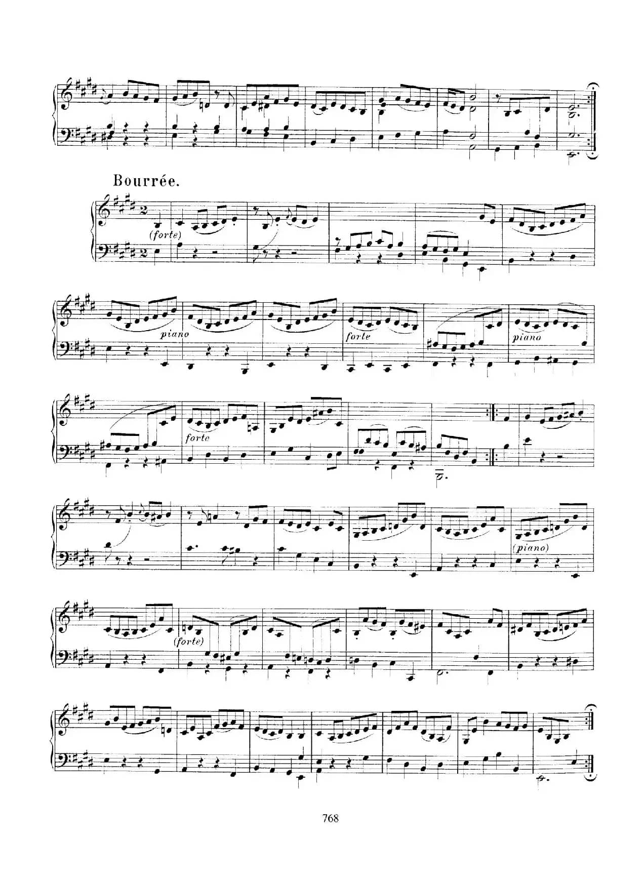 Partita in E Major BWV 1006a（E大调第三无伴奏小提琴组曲·钢琴独奏版）