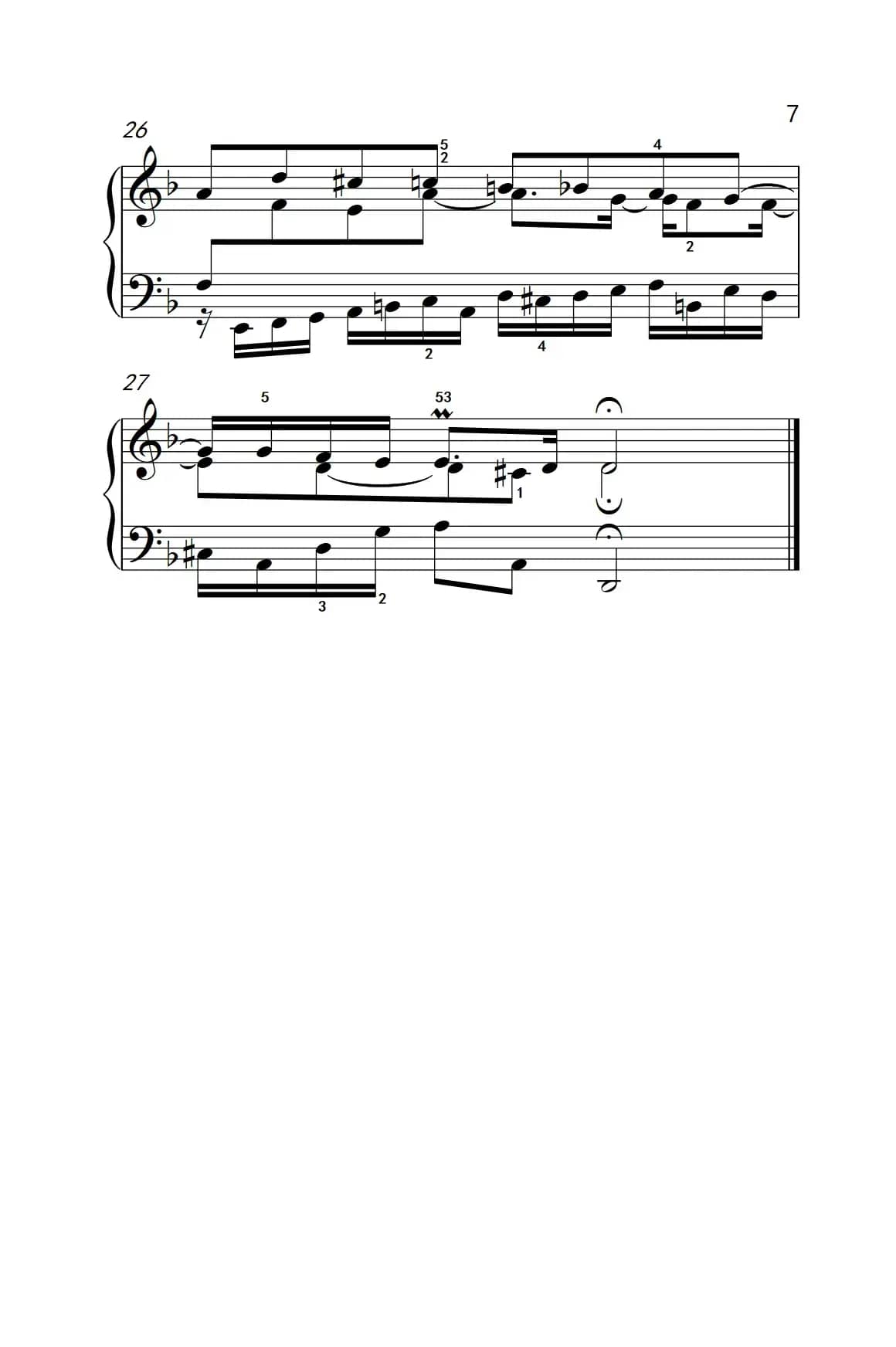 第八级1.d小调赋格曲（中央音乐学院 钢琴（业余）考级教程 7-9级）