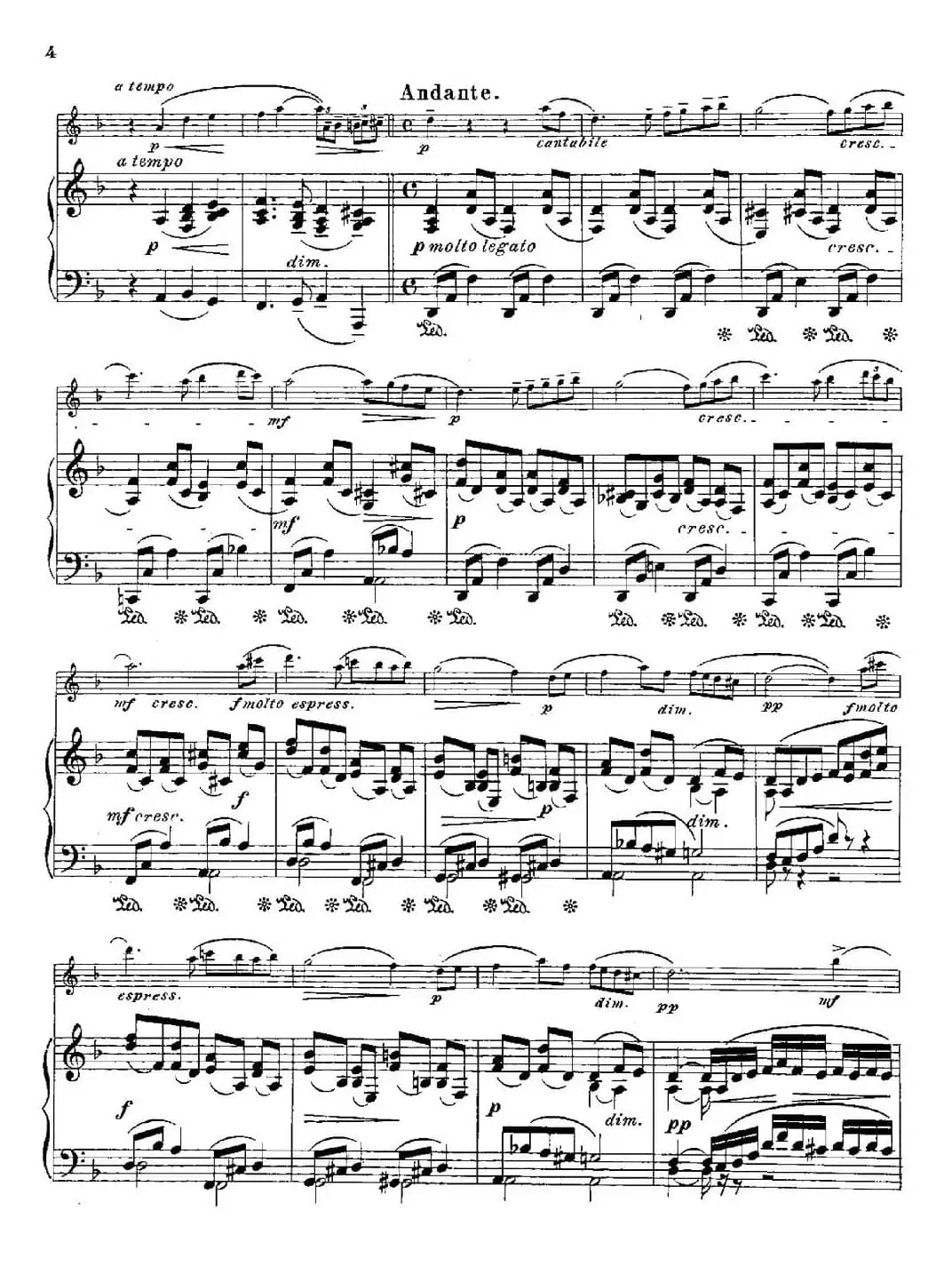 Fantaisies nationales. Suedois.（Op.59 No.4）（长笛+钢琴伴奏）