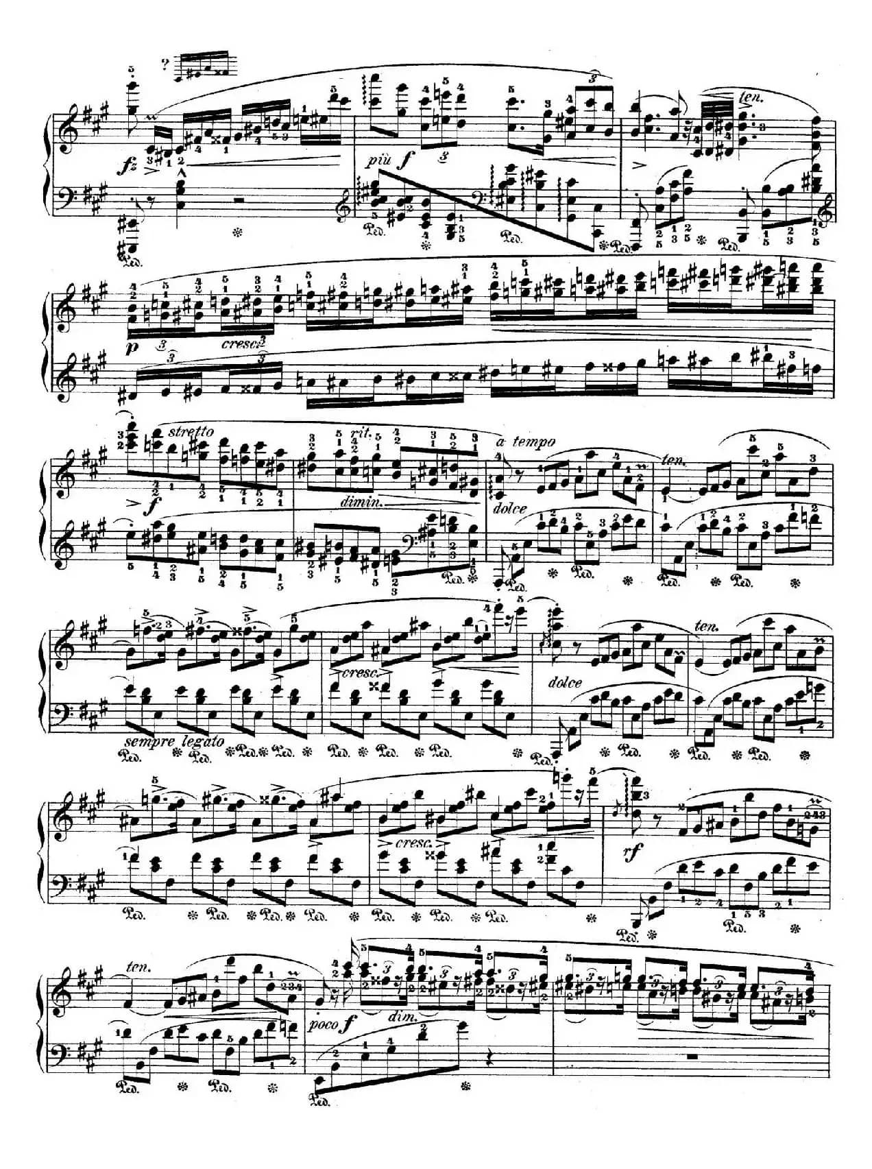 Allegro de Concerto Op.46（A大调音乐会快板）