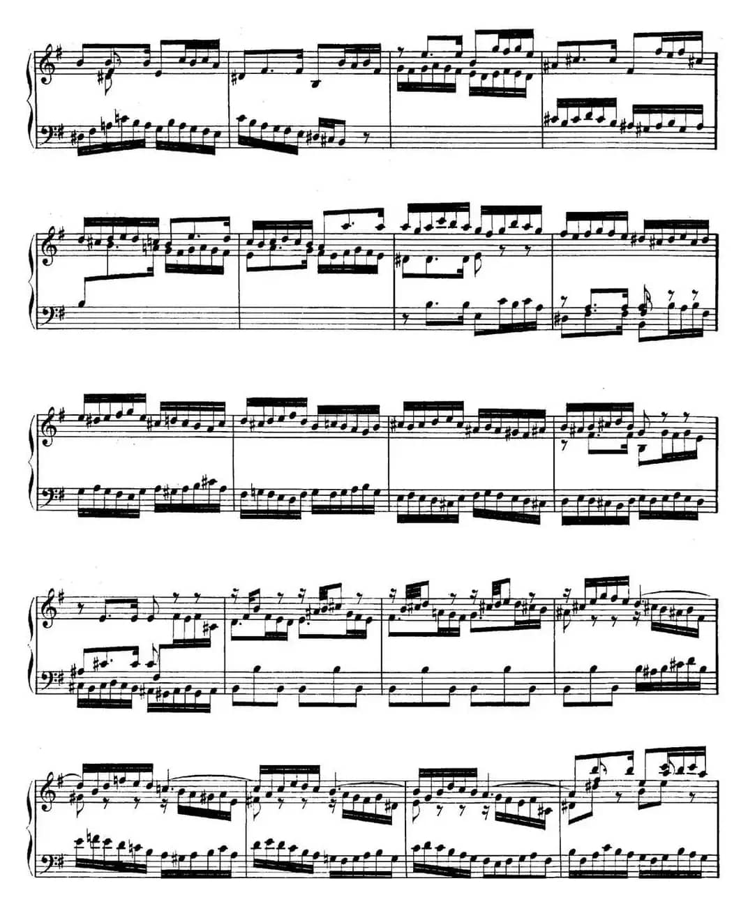 英国组曲No.5 巴赫 e小调  5th Suite BWV 810