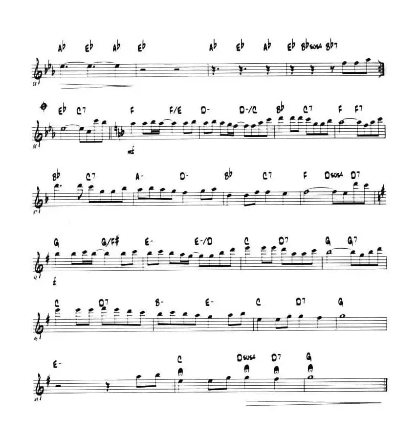 童话（第一中音萨克斯、爵士乐版）