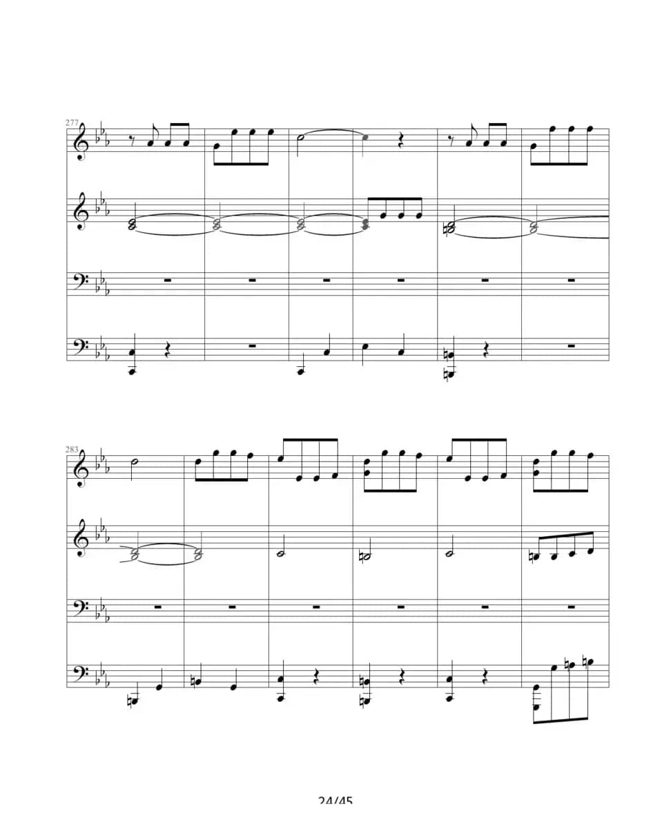 命运交响曲（四手联弹）