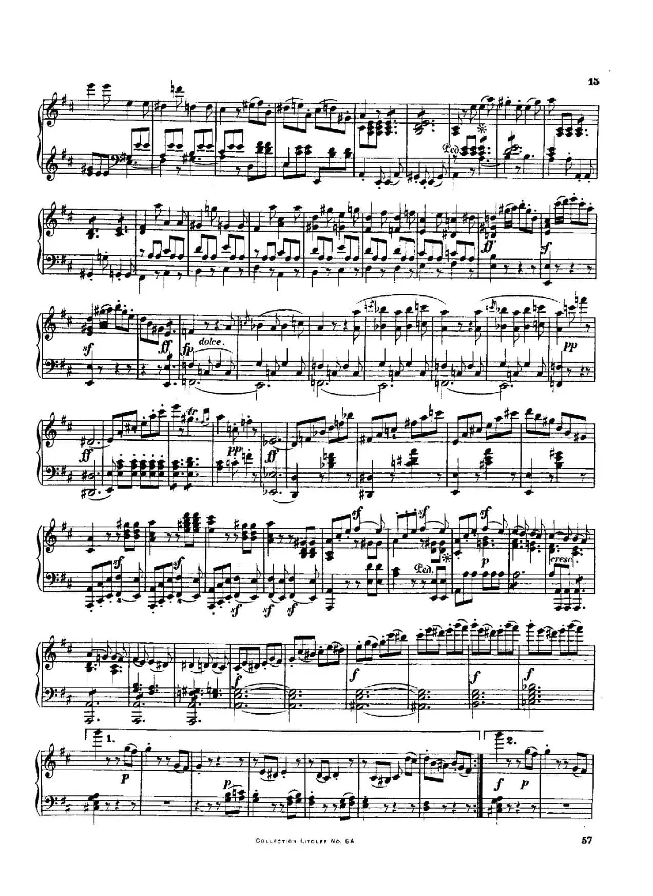 String Quartet No.3 in D Major Op.18-3（D大调第三弦乐四重奏·钢琴独奏版）