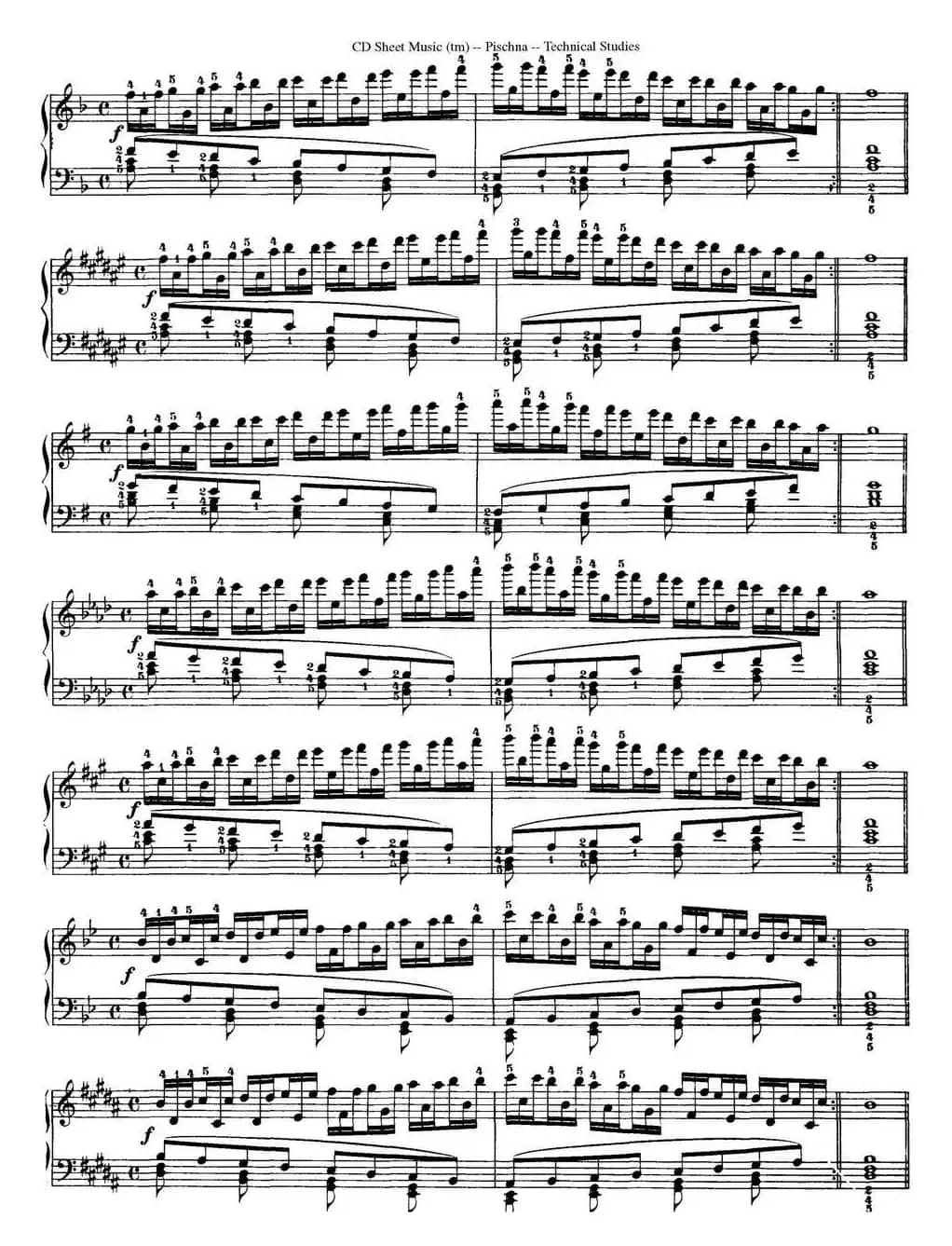 Technical Studies 60 Progressive Exercises （60首钢琴循序渐进练习曲 P81——90）