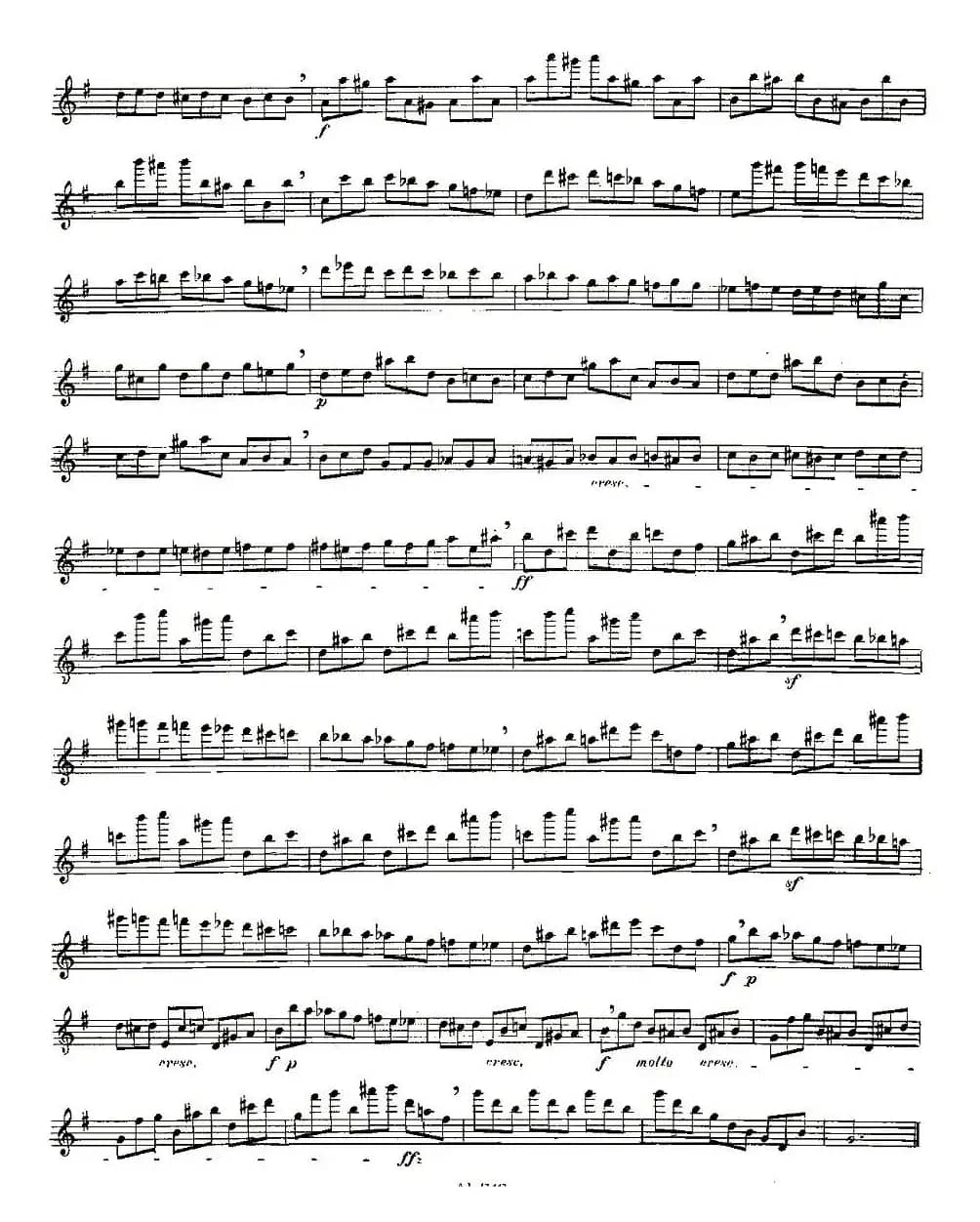 Moyse - 25 Studies after Czerny flute 之17（25首改编自车尔尼作品的练习曲）