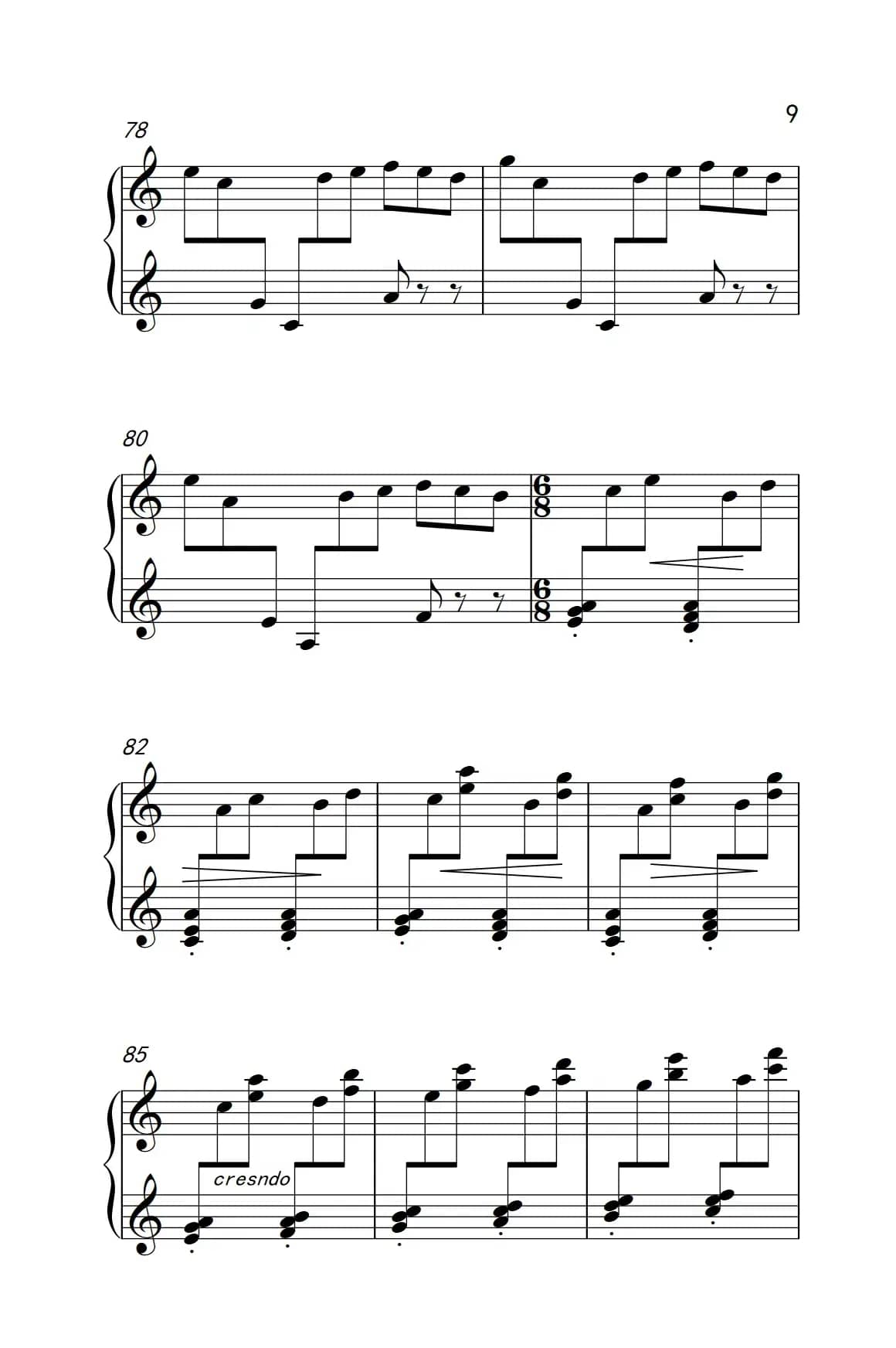 第七级1.回旋曲（中央音乐学院 钢琴（业余）考级教程 7-9级）