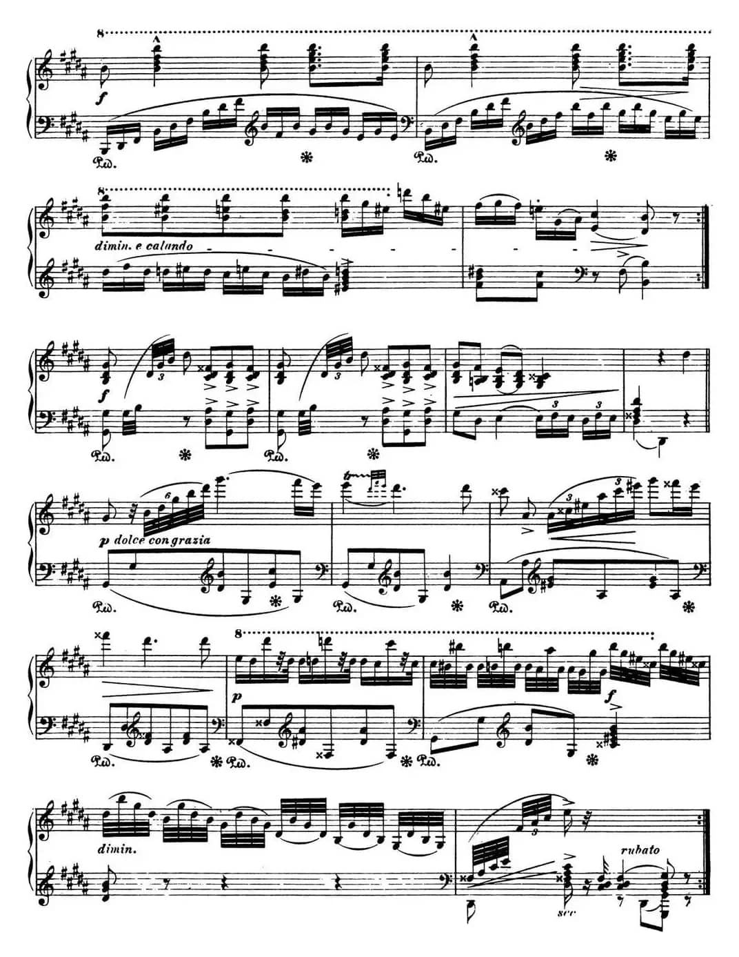 肖邦 波兰舞曲 Op.posth.P.1 No.3 升g小调