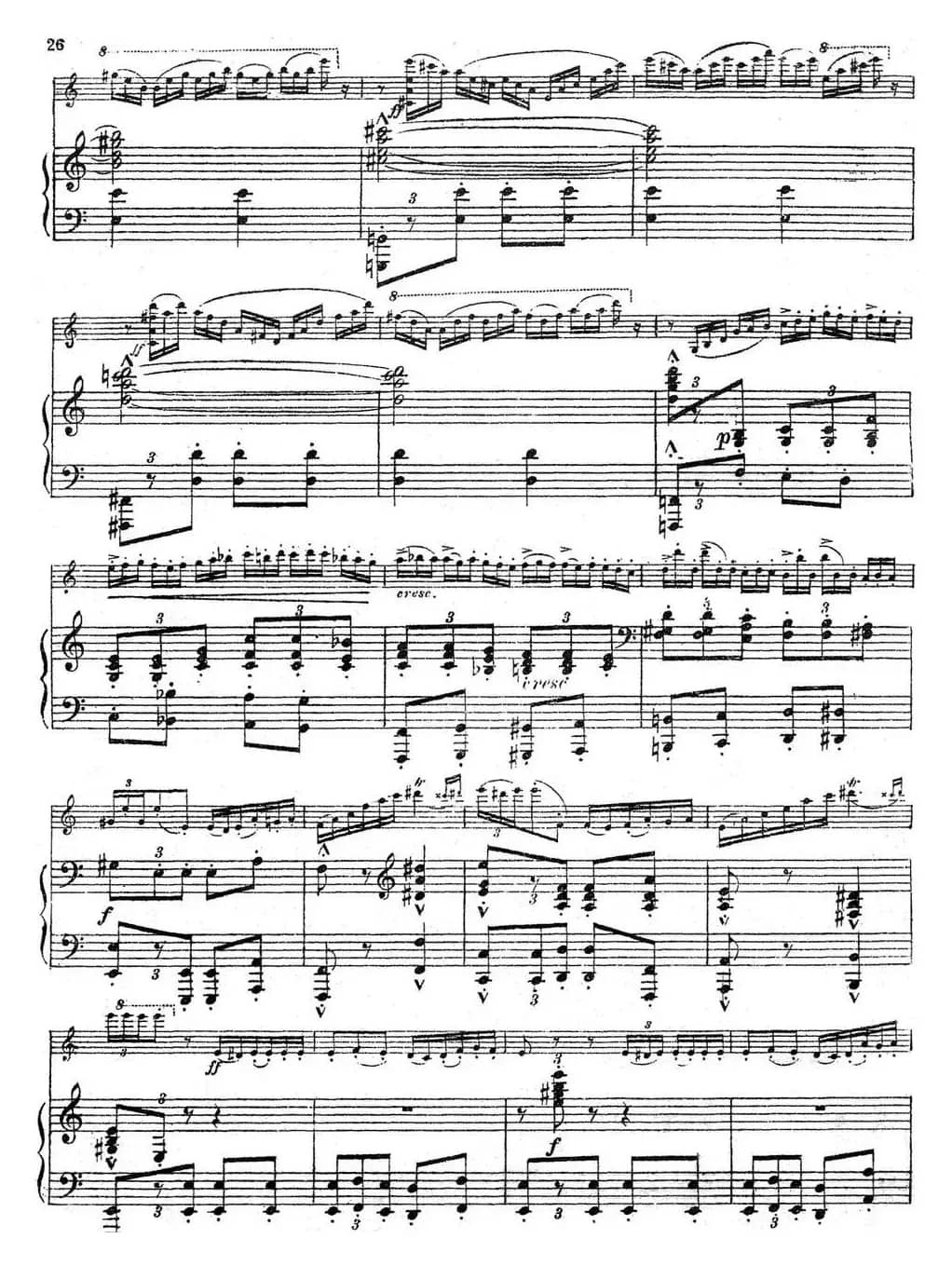 Symphonie EspagnoleOp.21，No.3（西班牙交响曲）（小提琴+钢琴伴奏）