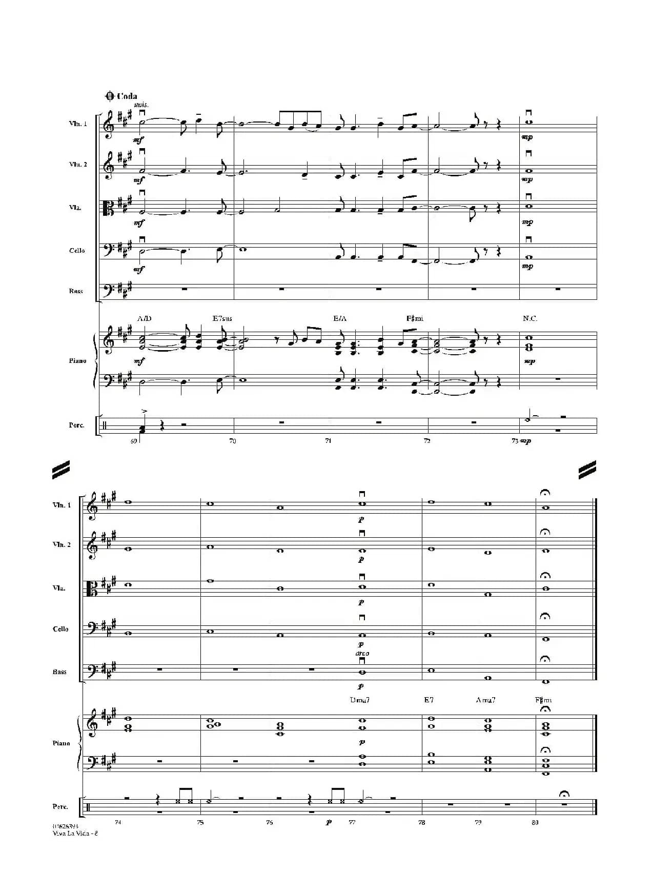 VIVA LA VIDA（总谱）