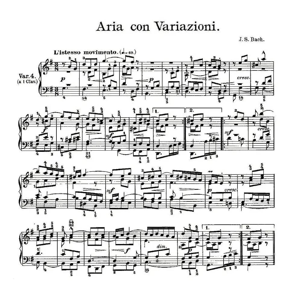 Aria con Variazioni 之四