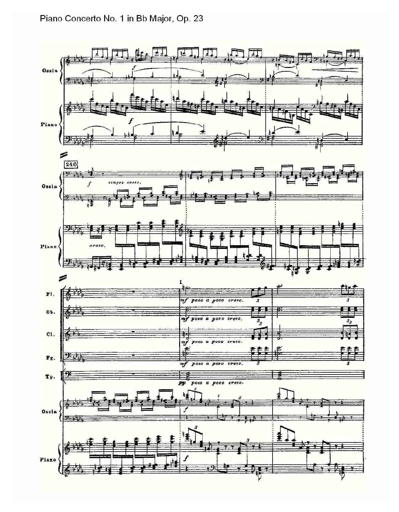Bb大调第一钢琴协奏曲,Op.23第一乐章第一部（一）