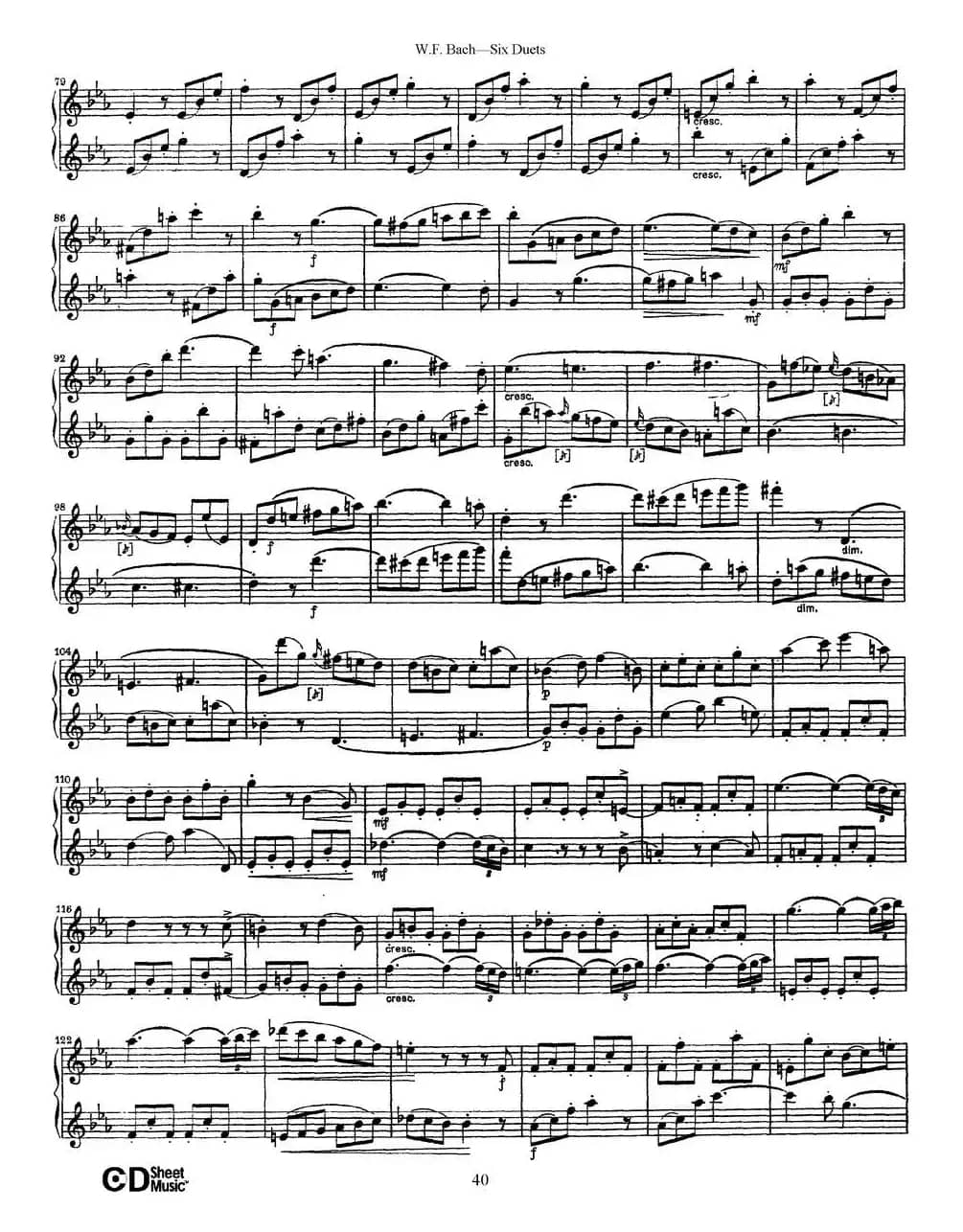 Six Duets（6首二重奏）（5）