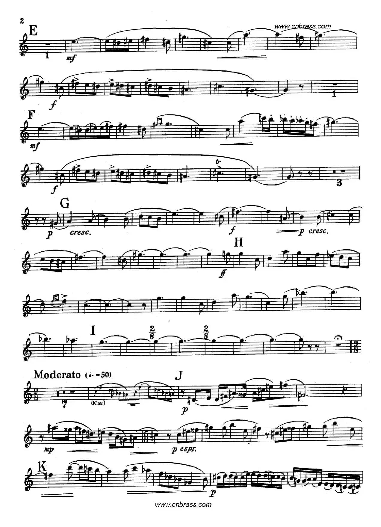 亨德米斯-奏鸣曲（圆号独奏）