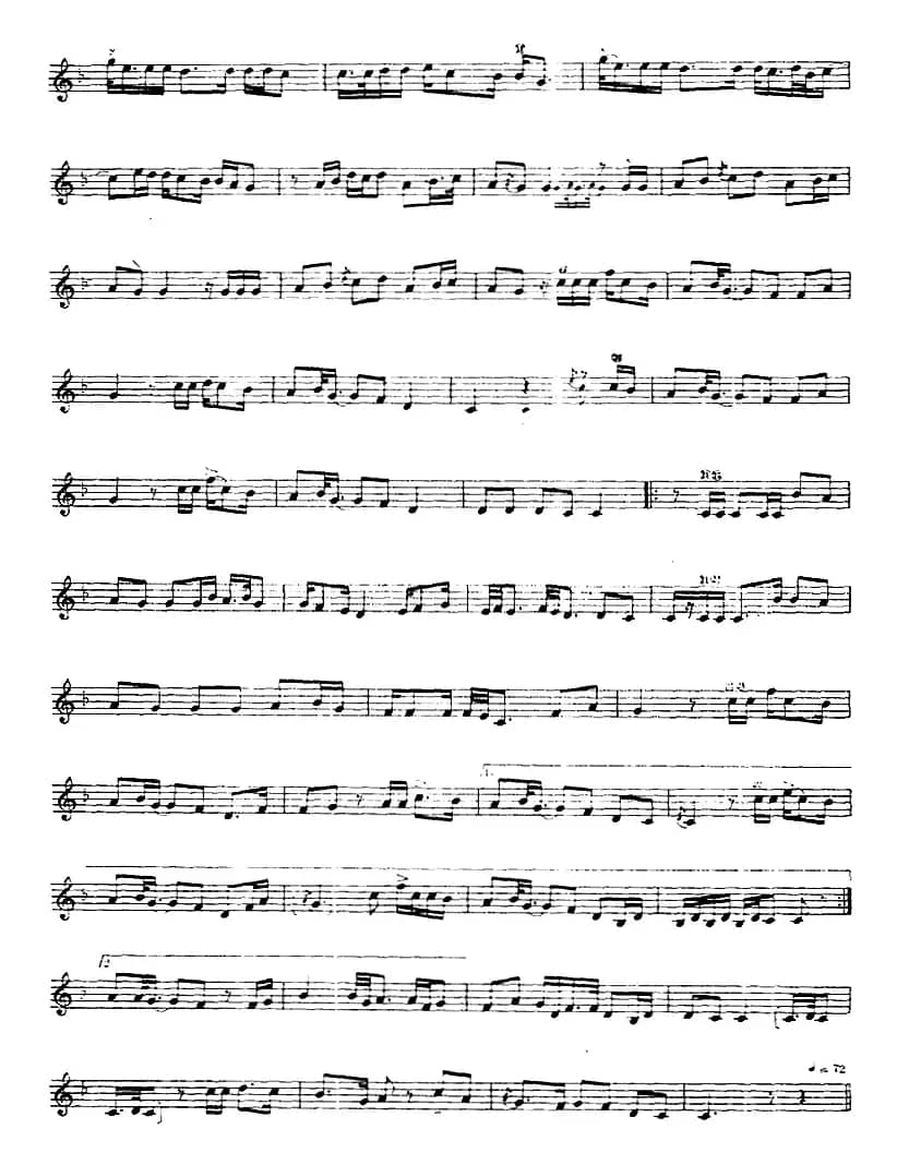 十二木卡姆：Ⅻ 依拉克木卡姆 510——520（主旋律谱）