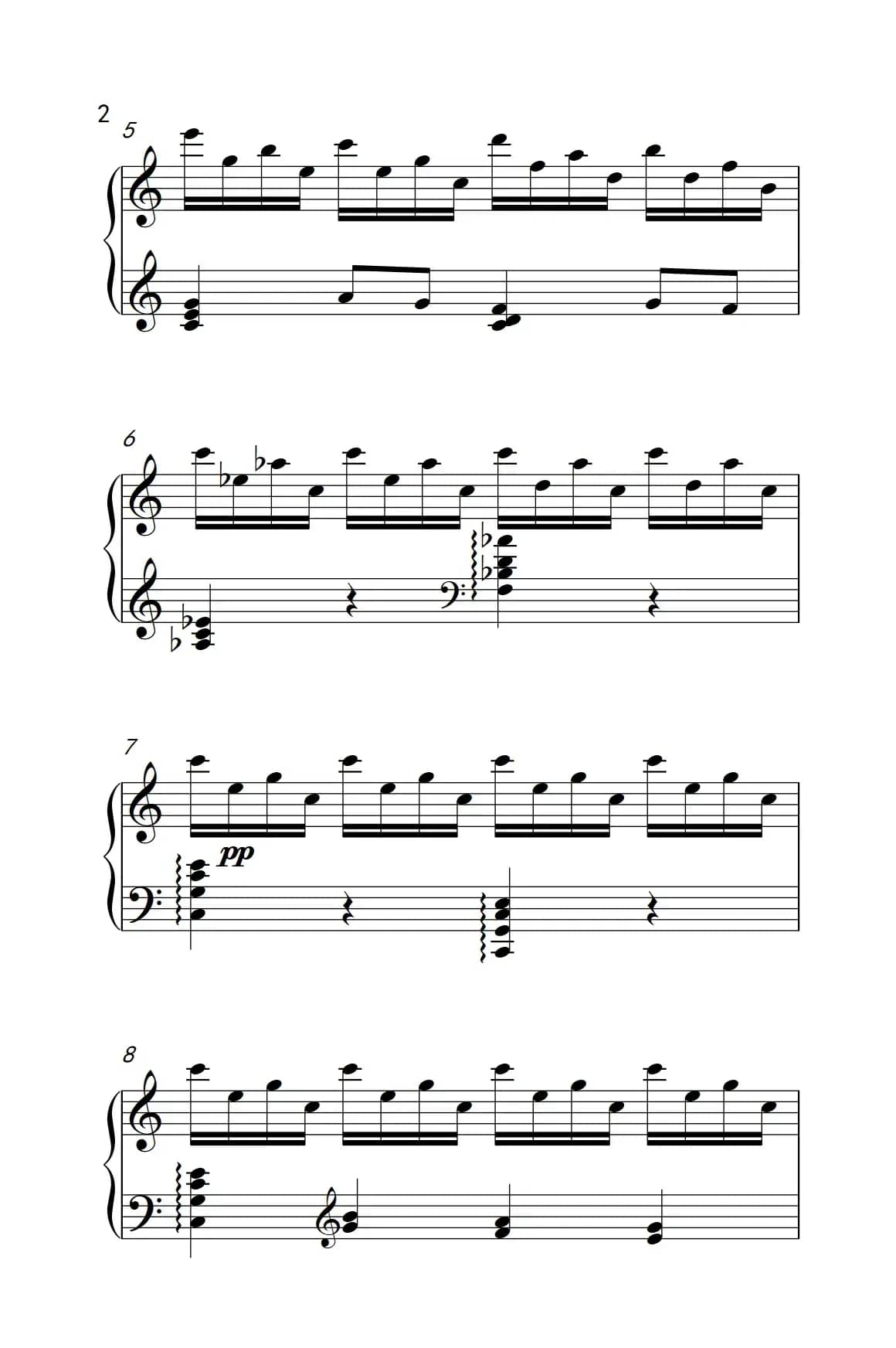 第九级1.前奏曲 Op.12 No.7（中央音乐学院 钢琴（业余）考级教程 7-9级）