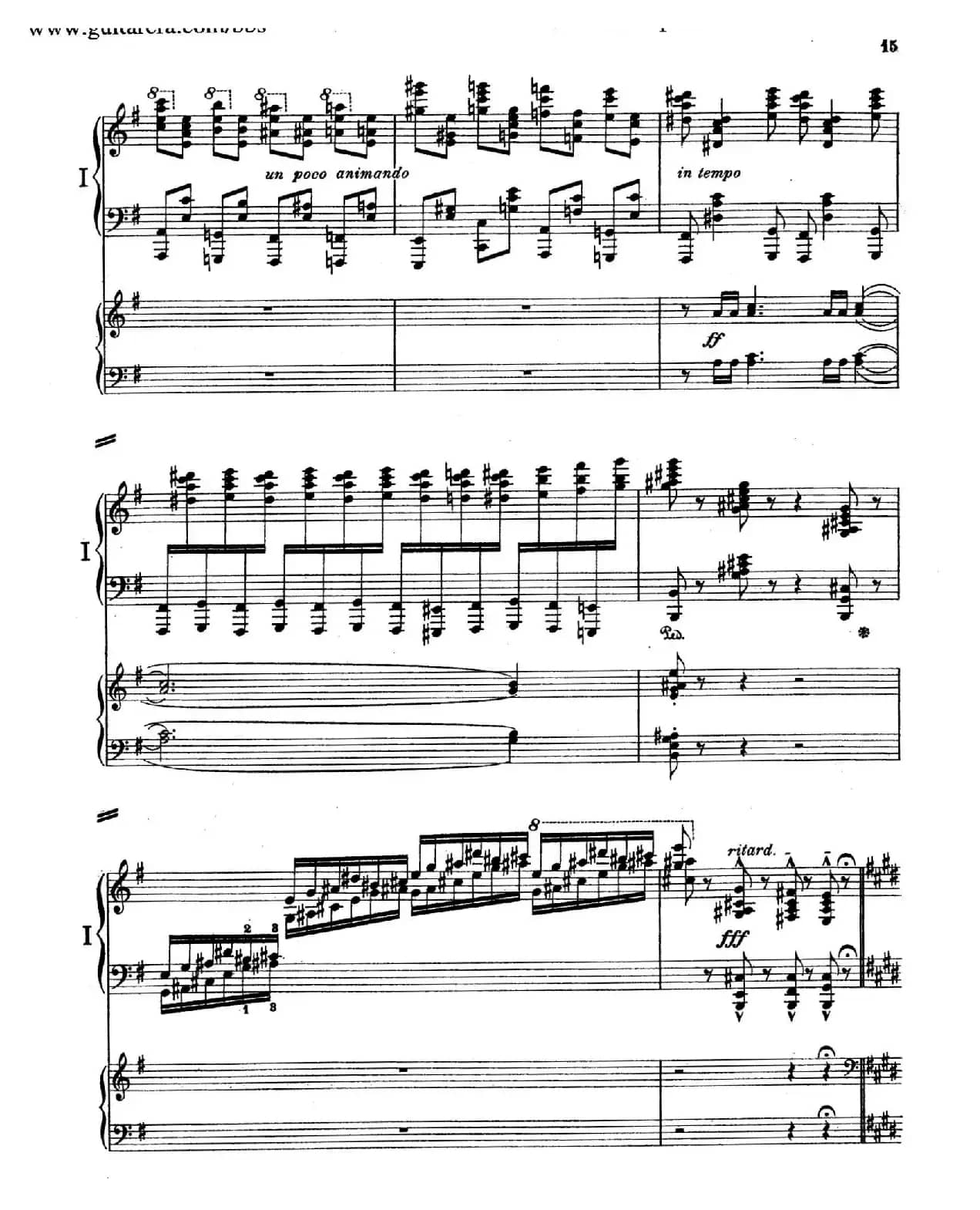 Piano Concerto in E Major Op.59(E大调钢琴协奏曲·双钢琴·第一乐章)