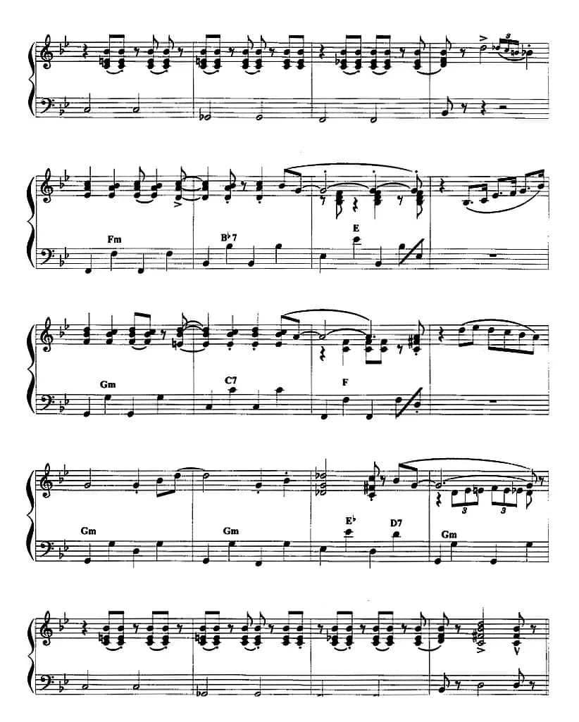 手风琴爵士乐曲：It don't mean a thing 这不意味着什么