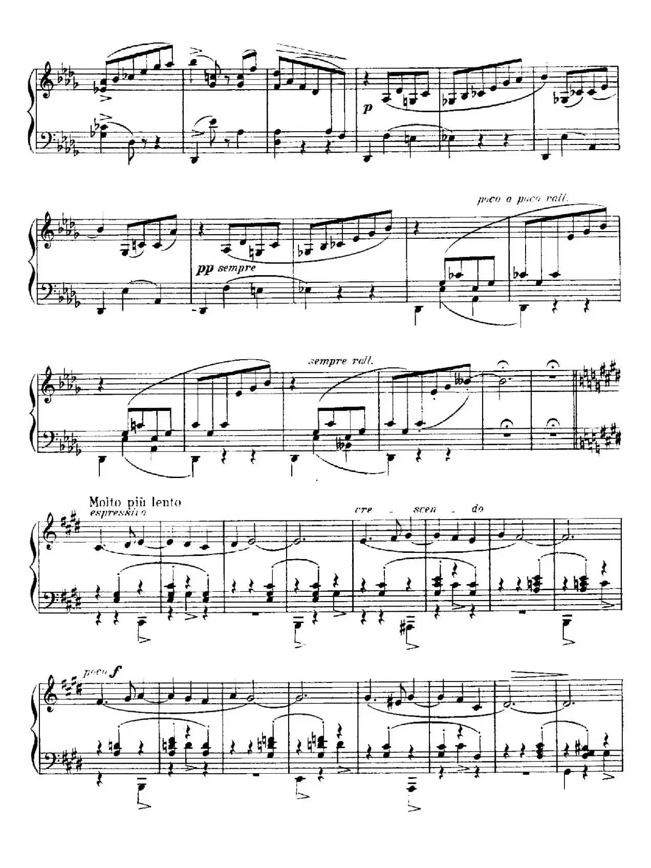 4 Valses Caprice（4首随想圆舞曲）（Op.38 No. 2 in D-flat）