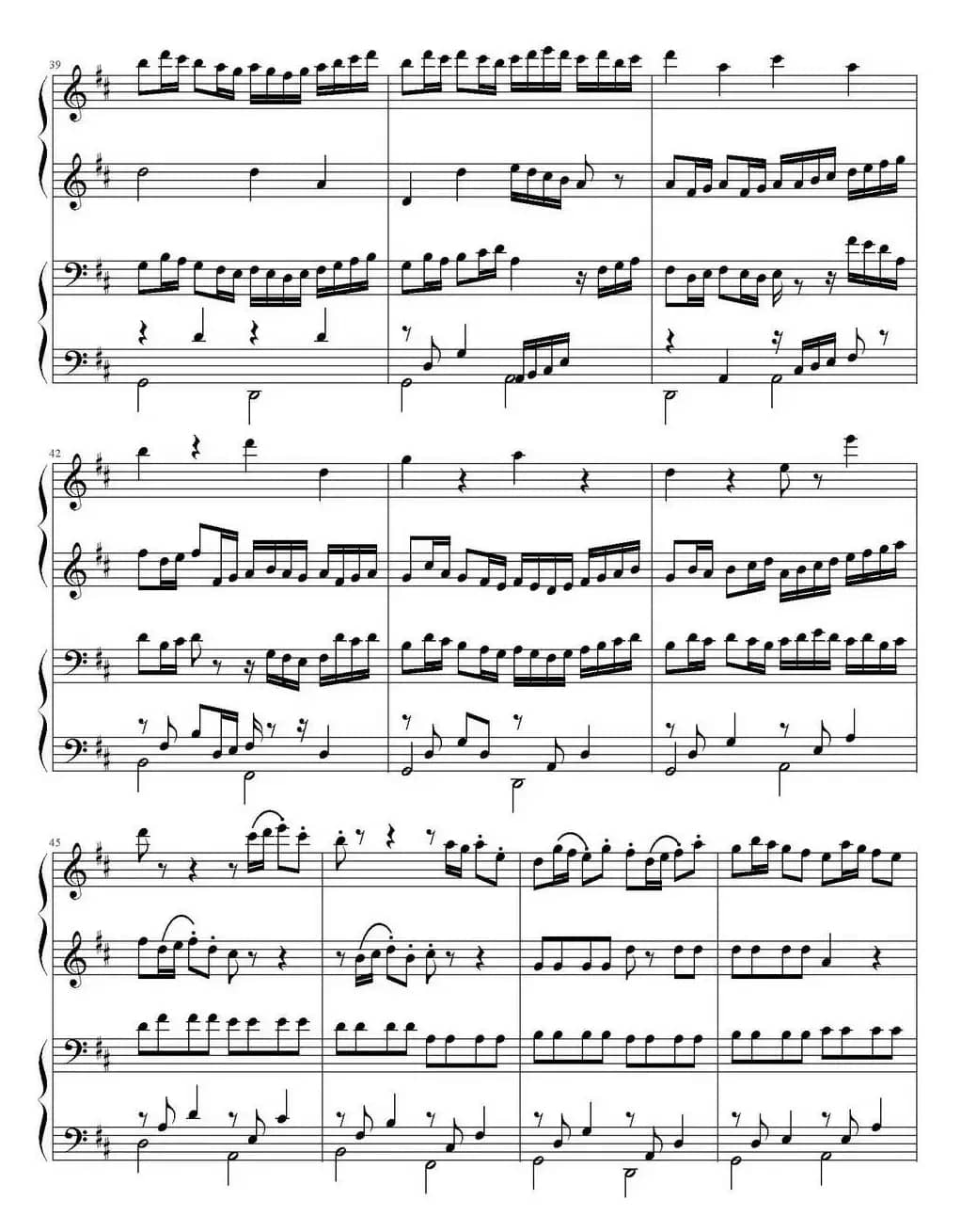 卡农（四手联弹）