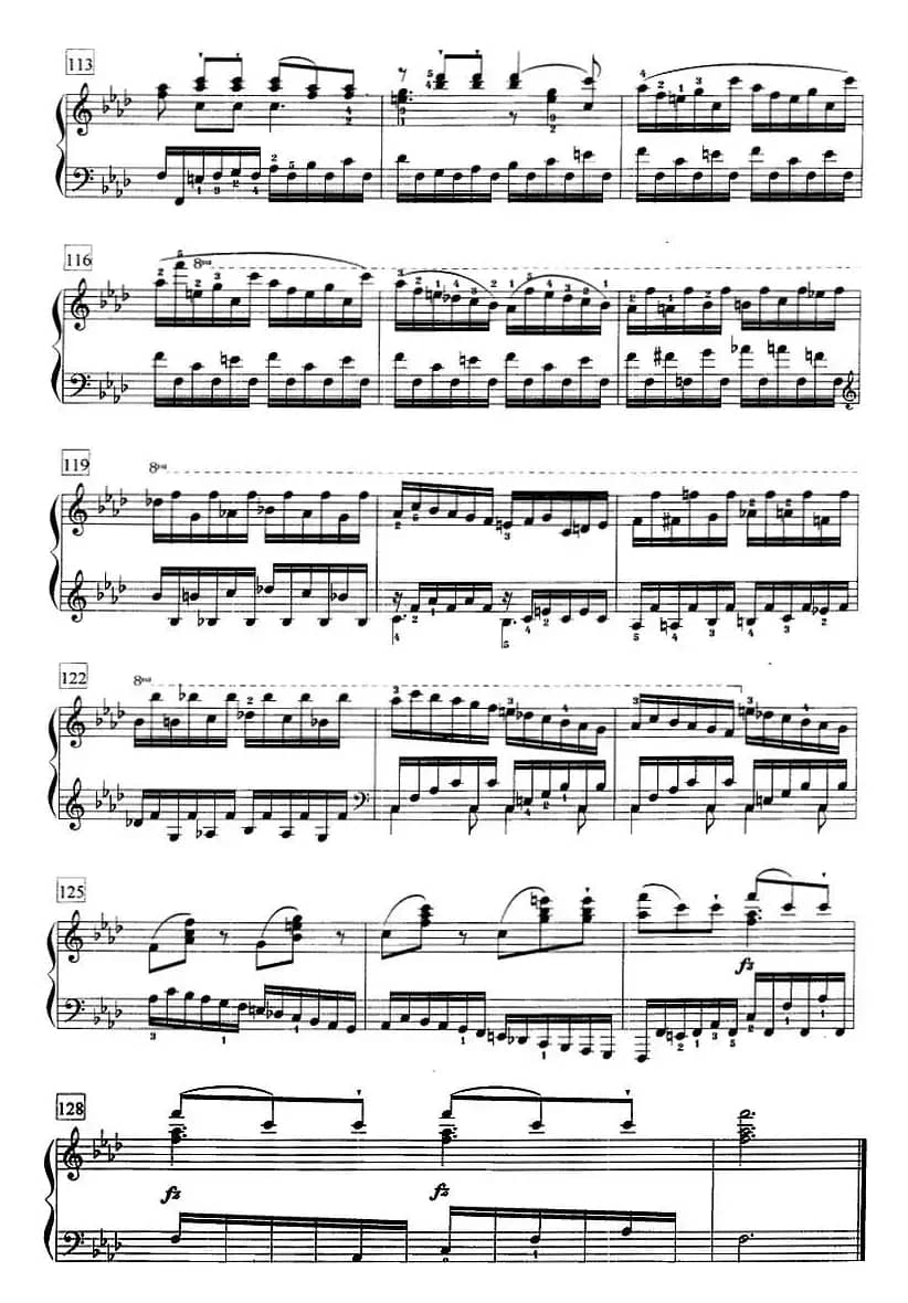 钢琴教程第七级 练习曲（《名手之道》No.21）