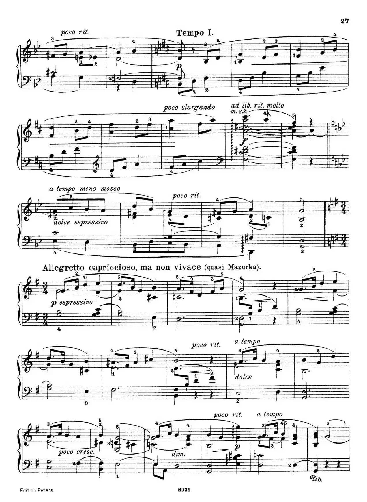 4 Pieces Op.26（4首小品·4）