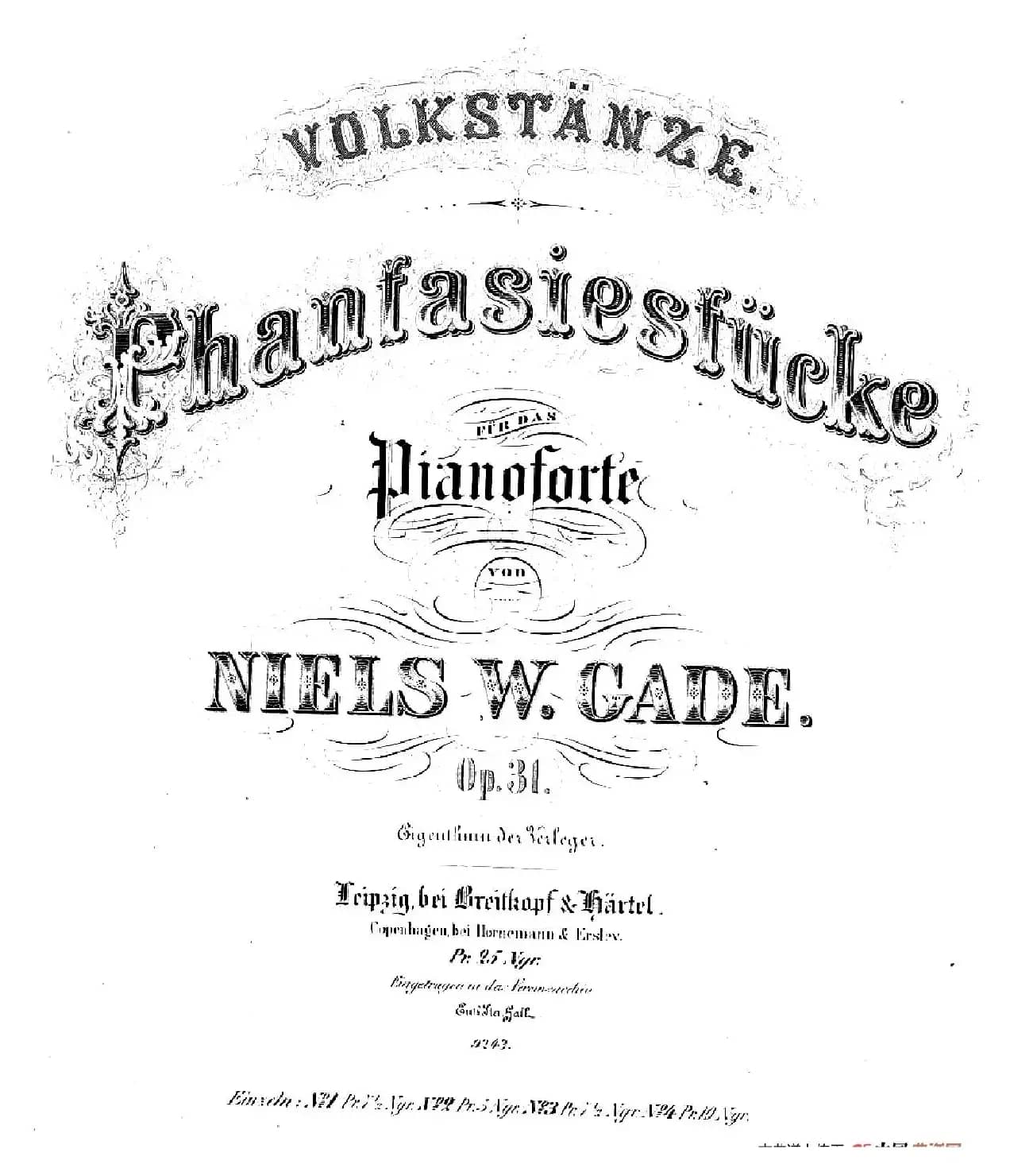 Phantasiestücke Op.31(幻想曲集·2. 降A大调)