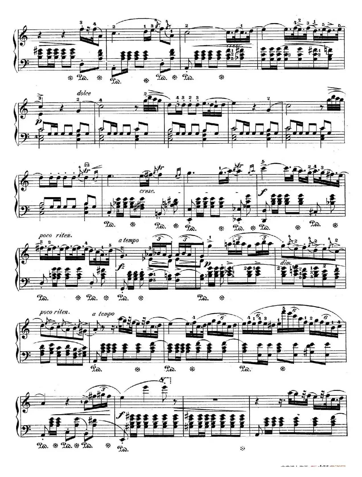 Bolero in C Major Op.19（C大调波莱罗舞曲）