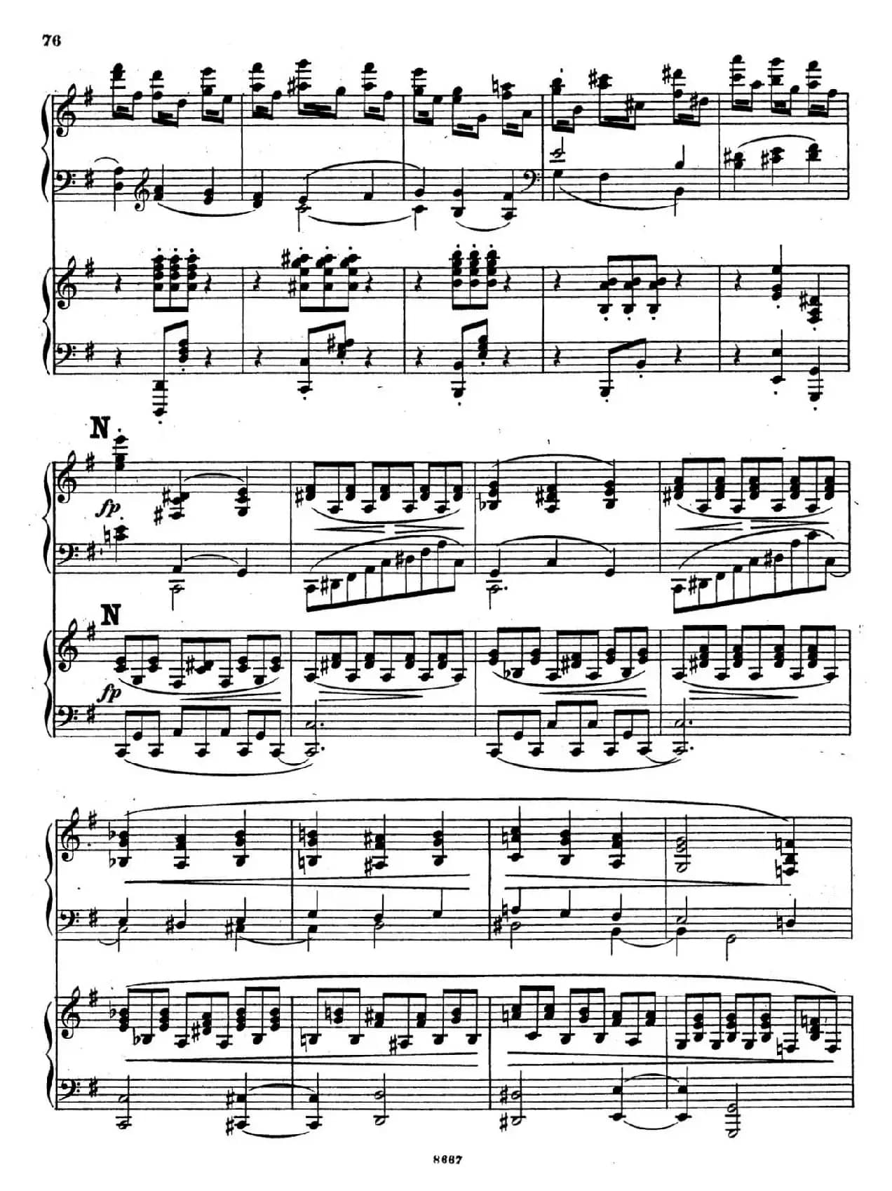 Symphony No.4 in e Minor Op.98（e小调第四交响曲·双钢琴）