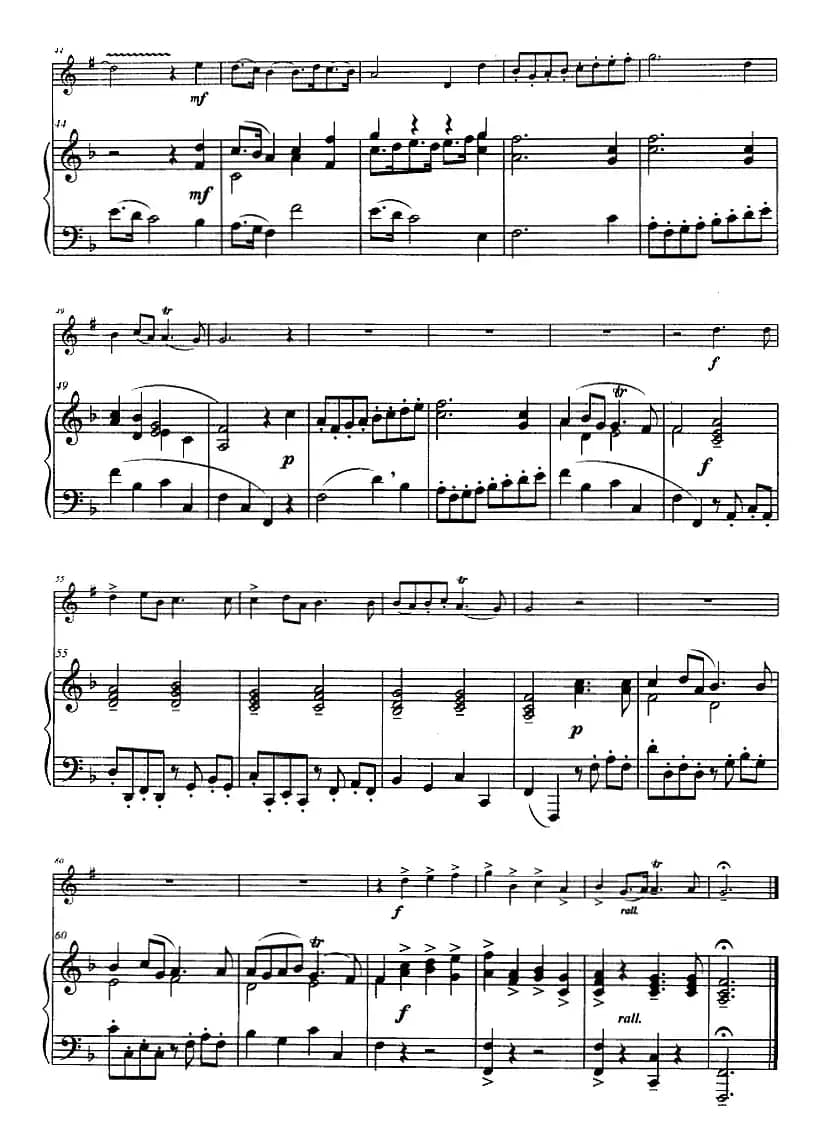 号角（莫利斯·格林作曲版、小号+钢琴伴奏）