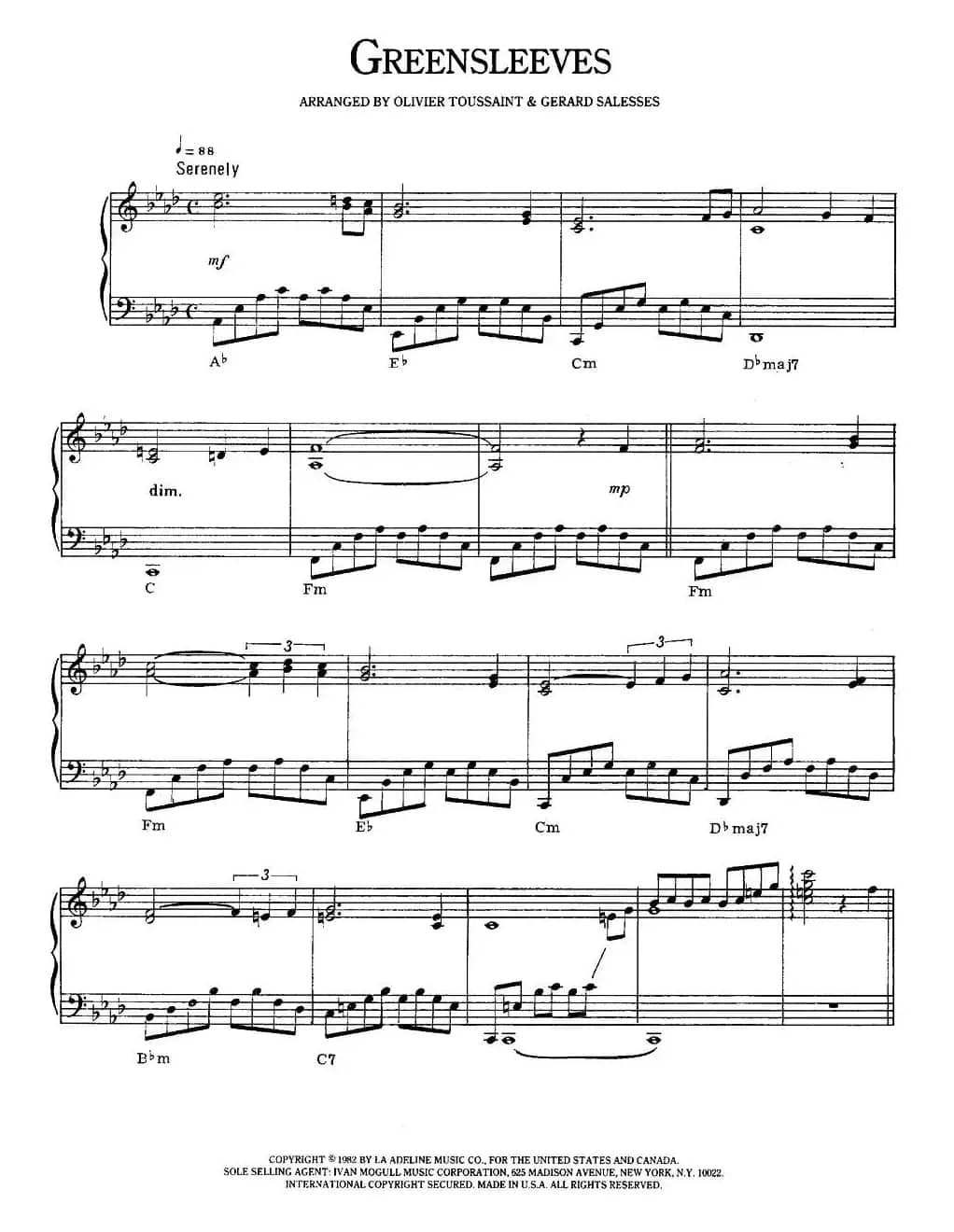 Greensleeves（绿袖子）