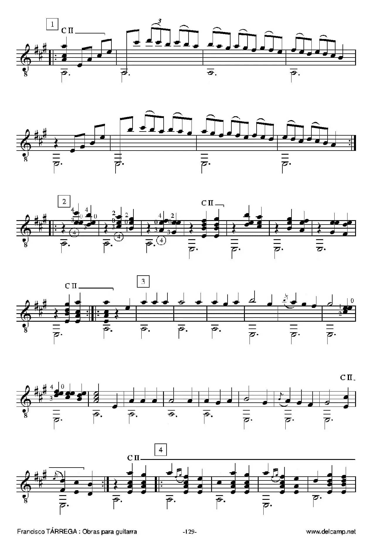 《塔雷加作品全集》第7部分（古典吉他）