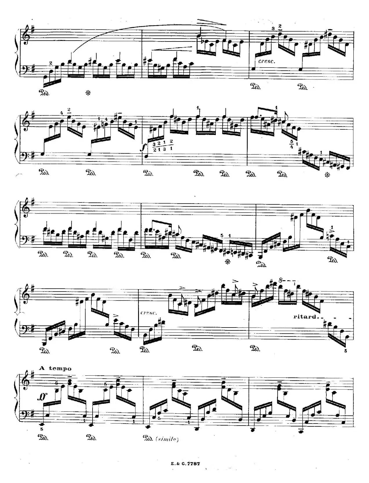12 Etudes For The Left Hand Op.92 No.4(12首为左手而作的钢琴练习曲)