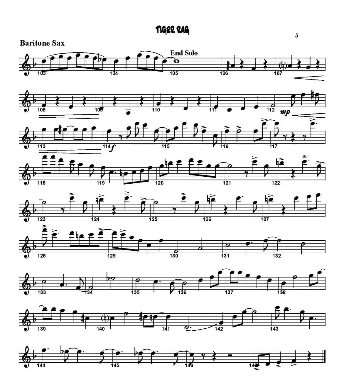 TIGER RAG（四重奏）