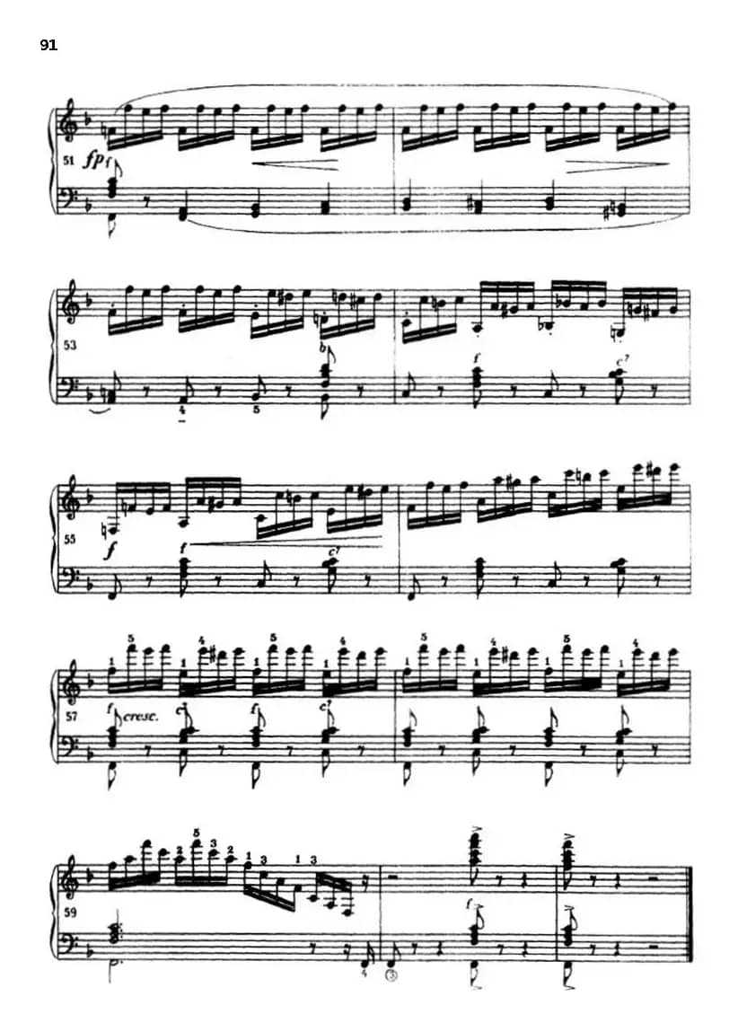 《车尔尼手风琴练习曲集》第Ⅲ册（P75—97）