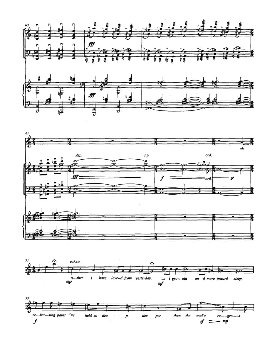 还没遗忘的记忆（女高音+小提琴+大提琴+钢琴）