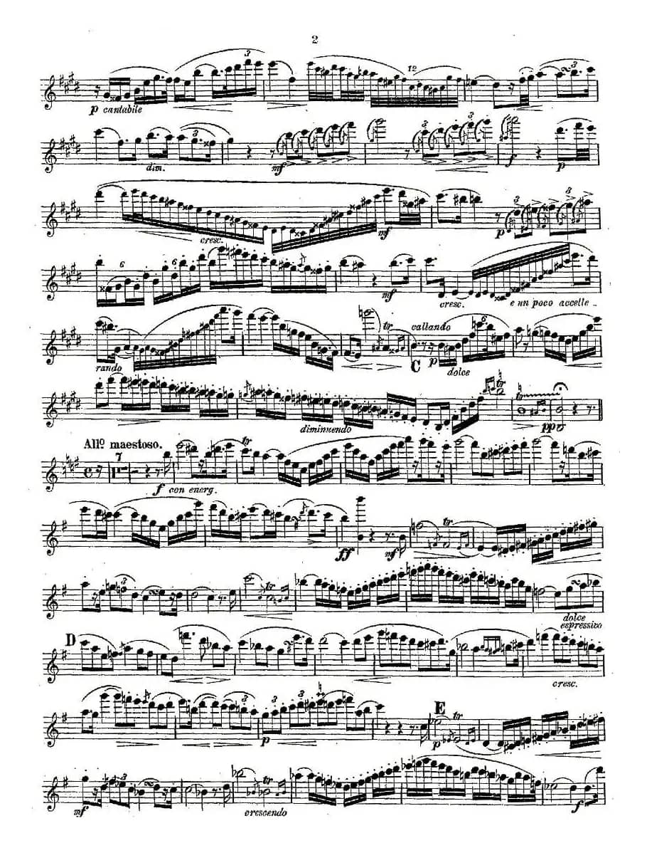 Concertstück . Op. 3. - flute part only