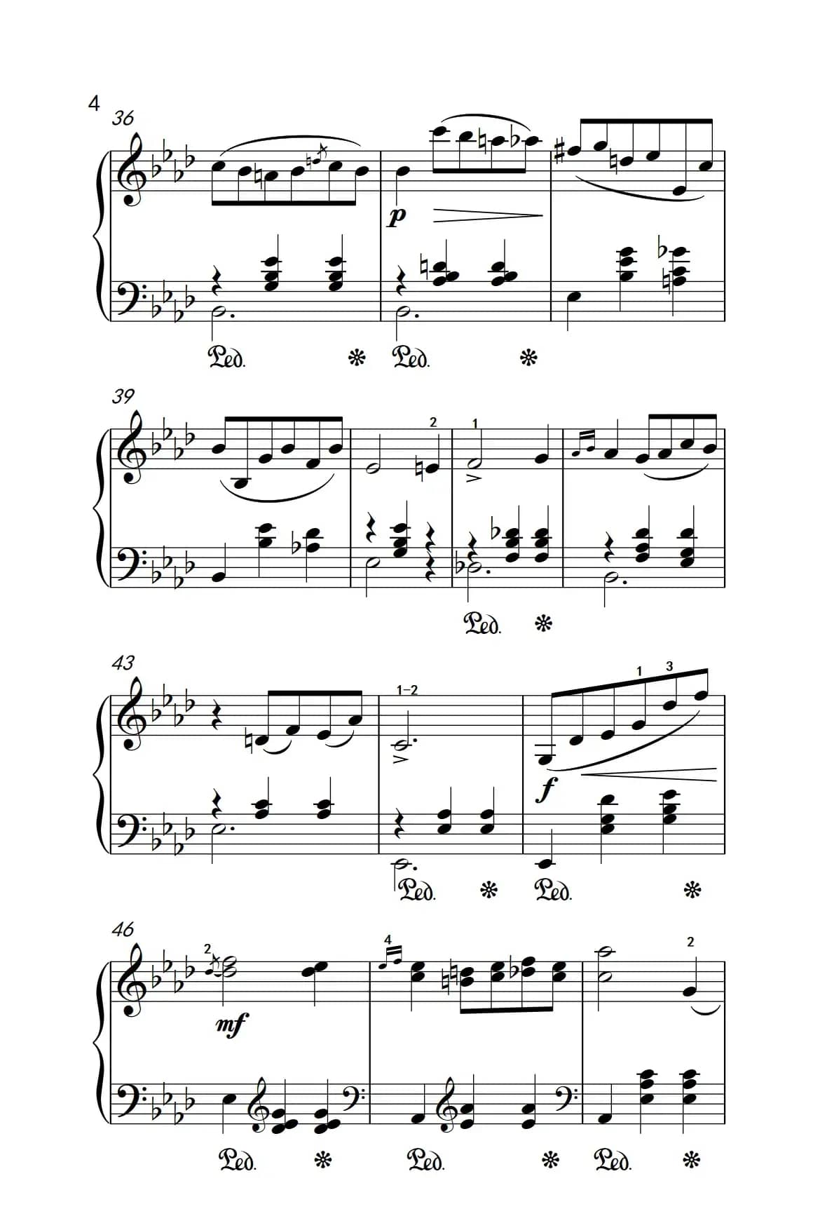 第七级2.圆舞曲 Opus posth.70 No.2（中央音乐学院 钢琴（业余）考级教程 7-9级）