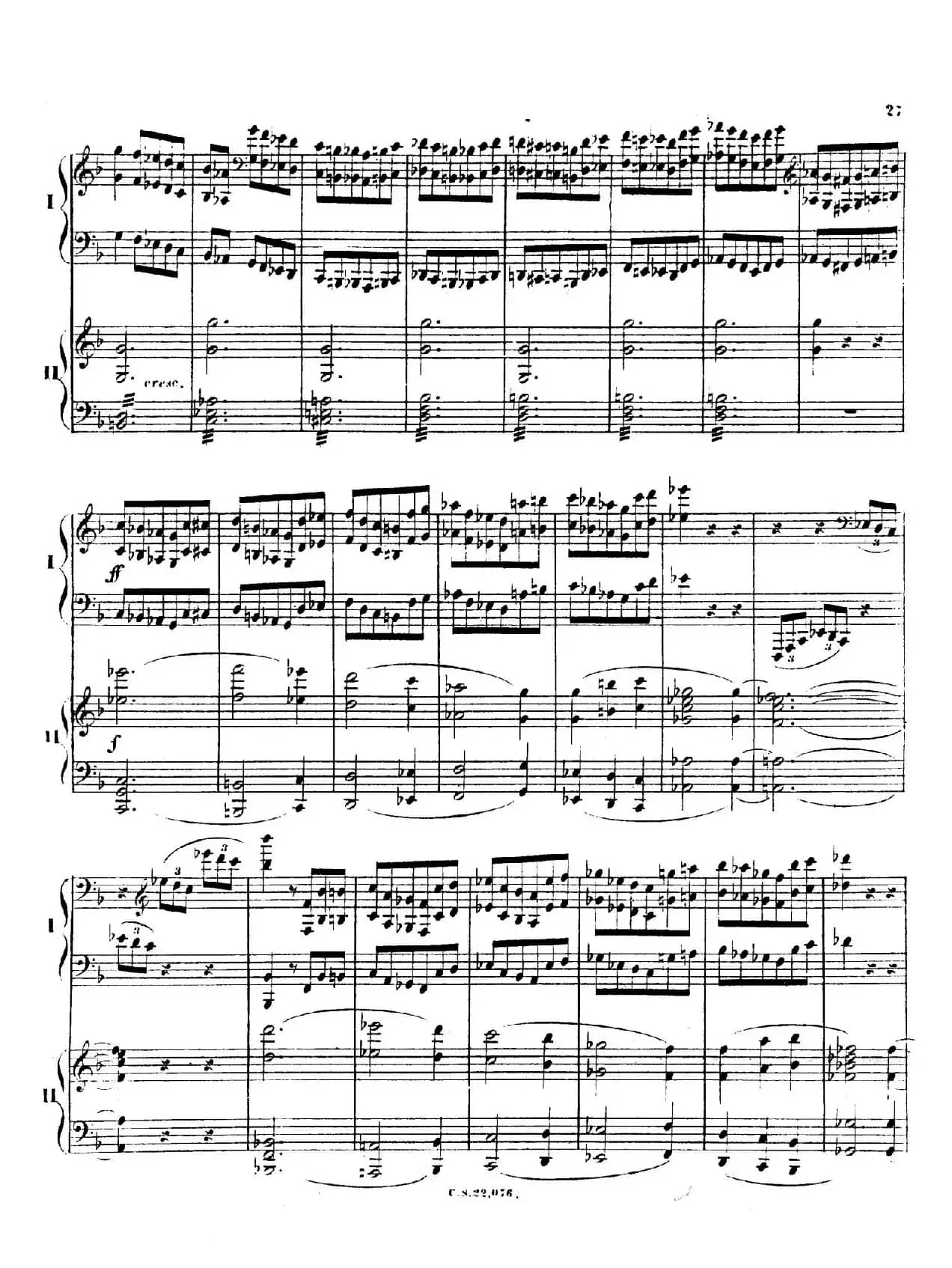 Piano Concerto No.2 in F Major Op.35（F大调第二钢琴协奏曲·Ⅰ·双钢琴）