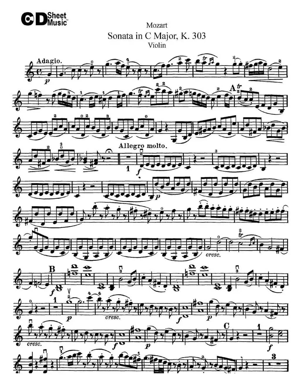 Violin Sonata in C Major K.303