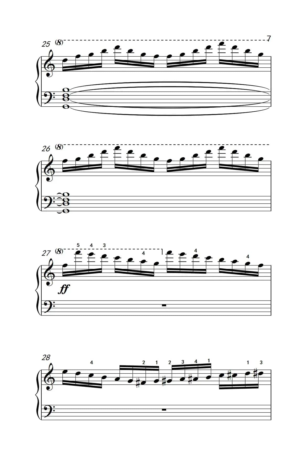 莫什科夫斯基 钢琴练习曲（第十首）